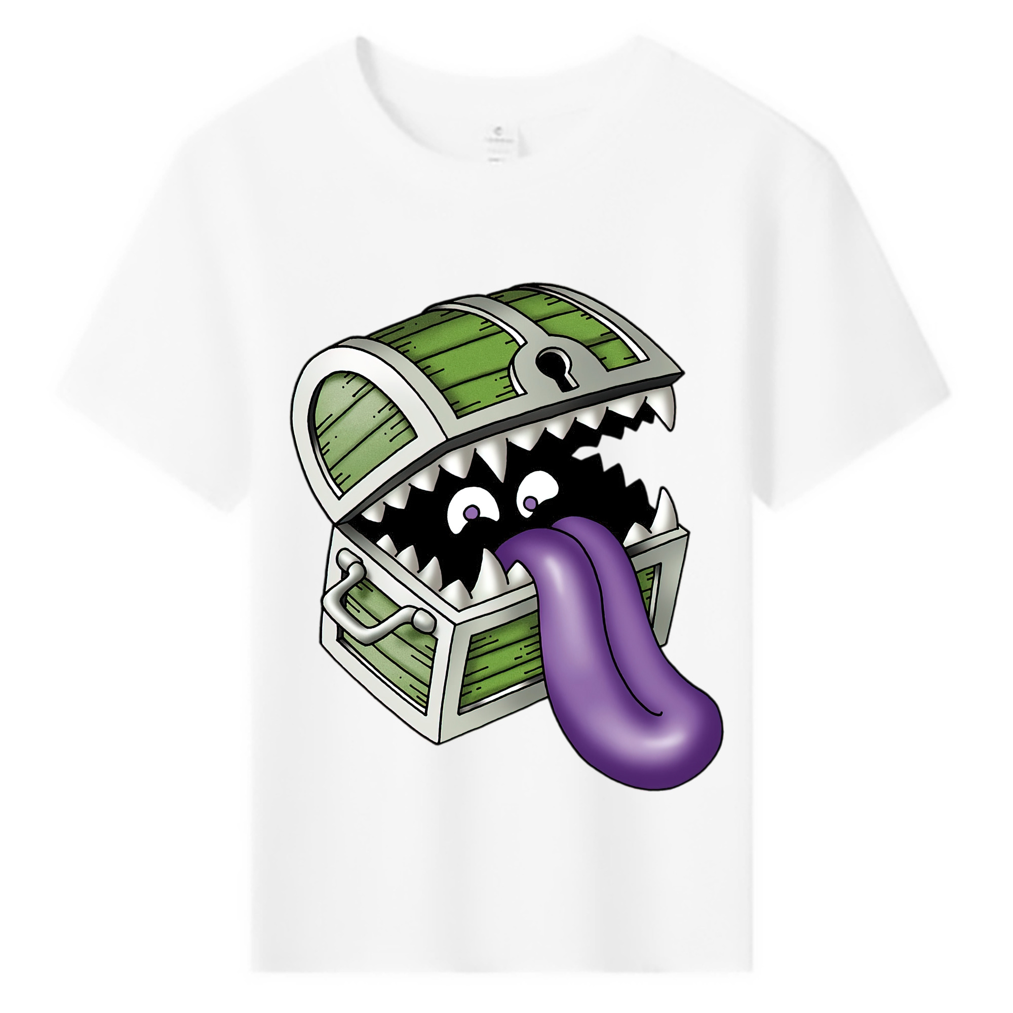 （画像用） ドラゴンクエスト Doragon Kuesuto Dragon Quest 綿100％キッズTシャツ（フロントプリント）