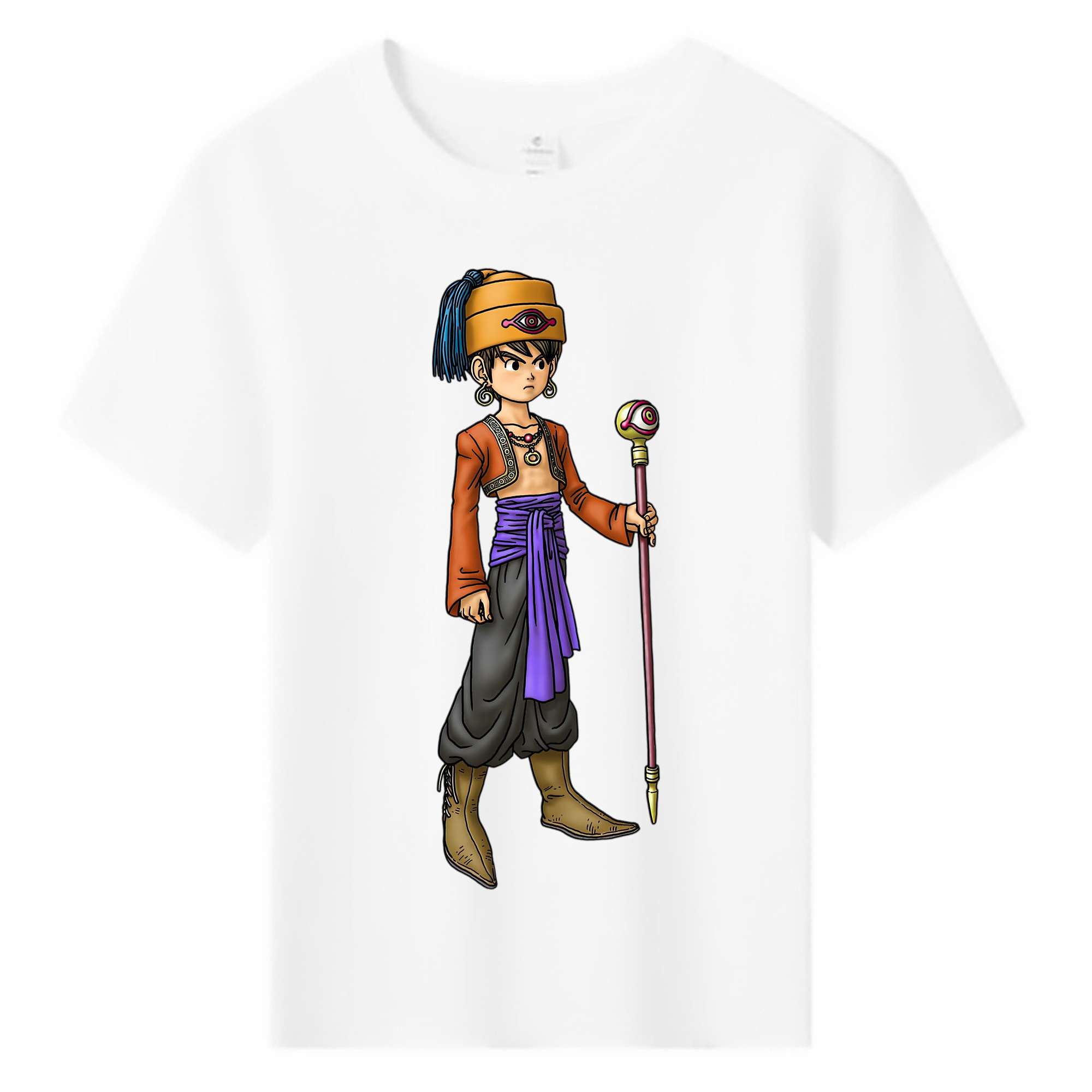 （画像用） ドラゴンクエスト Doragon Kuesuto Dragon Quest 綿100％キッズTシャツ（フロントプリント）