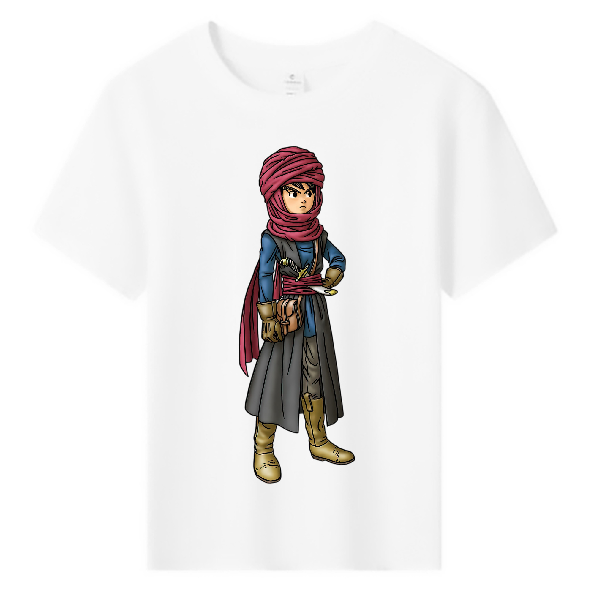 （画像用） ドラゴンクエスト Doragon Kuesuto Dragon Quest 綿100％キッズTシャツ（フロントプリント）