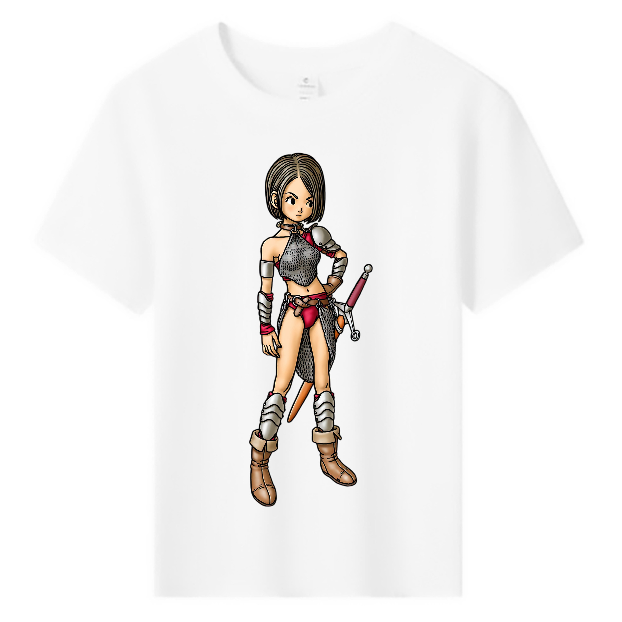 （画像用） ドラゴンクエスト Doragon Kuesuto Dragon Quest 綿100％キッズTシャツ（フロントプリント）