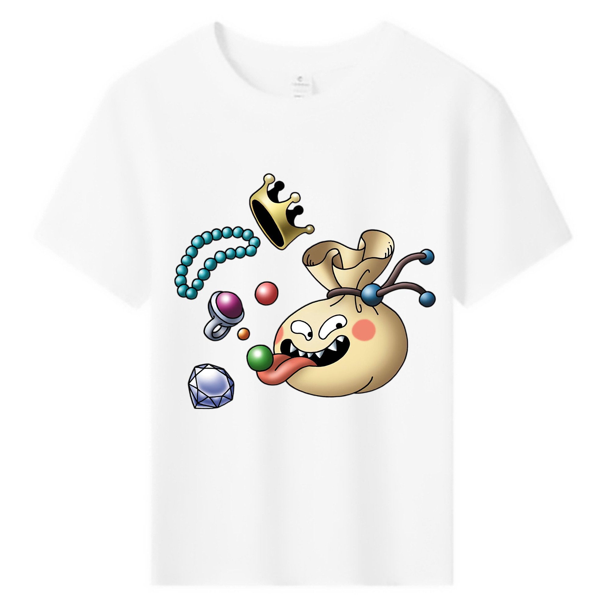 （画像用） ドラゴンクエスト Doragon Kuesuto Dragon Quest 綿100％キッズTシャツ（フロントプリント）