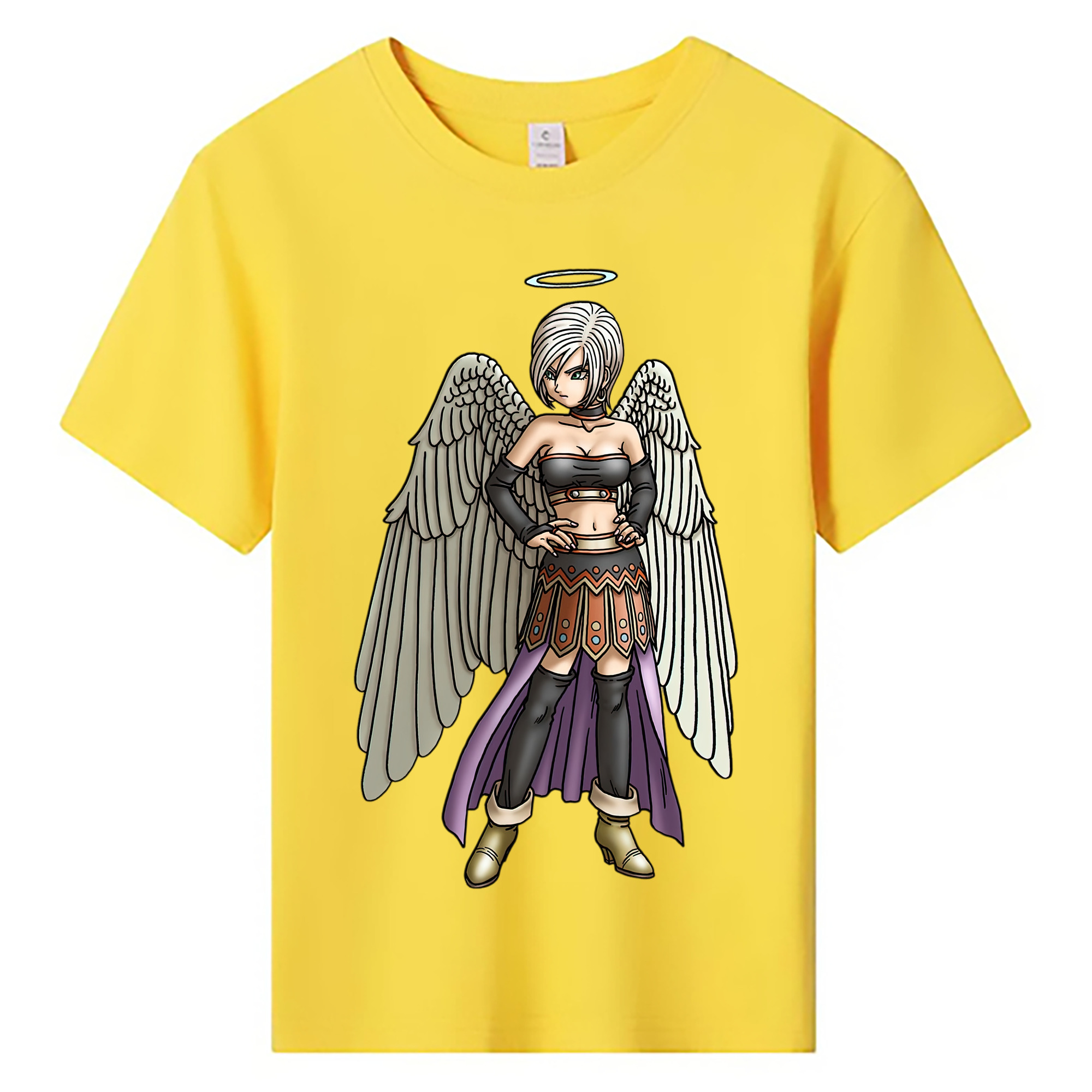 （画像用） ドラゴンクエスト Doragon Kuesuto Dragon Quest 綿100％キッズTシャツ（フロントプリント）