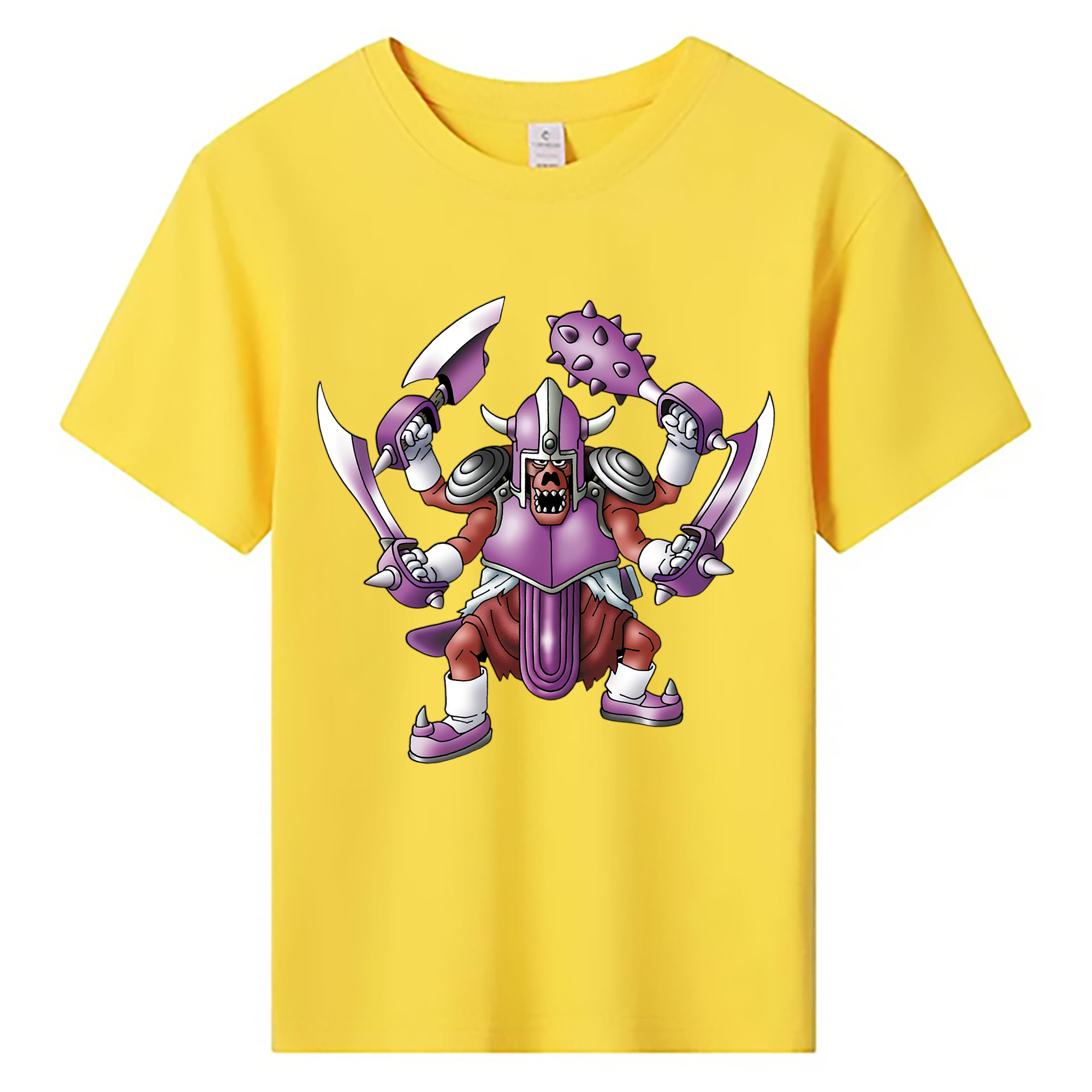 （画像用） ドラゴンクエスト Doragon Kuesuto Dragon Quest 綿100％キッズTシャツ（フロントプリント）