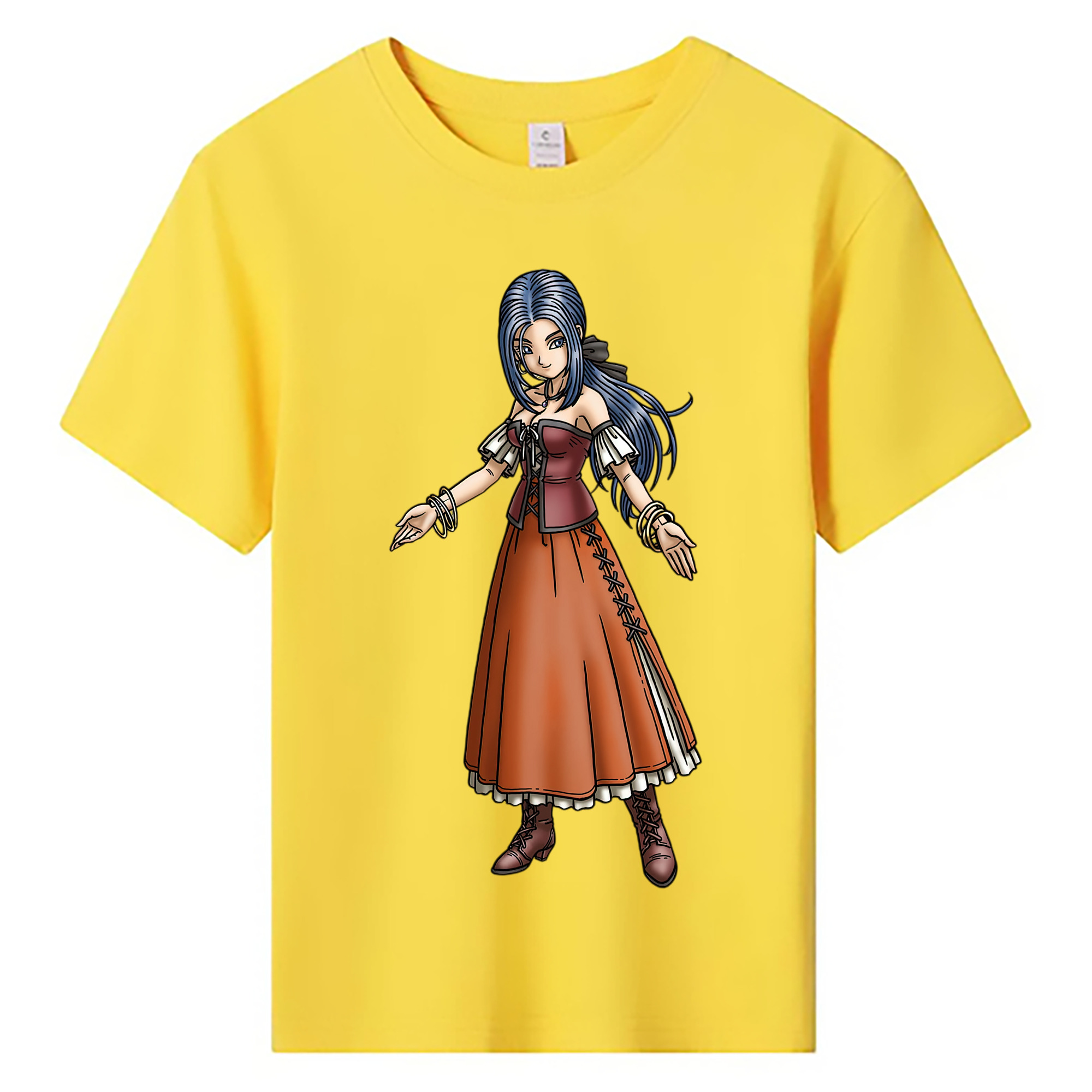 （画像用） ドラゴンクエスト Doragon Kuesuto Dragon Quest 綿100％キッズTシャツ（フロントプリント）