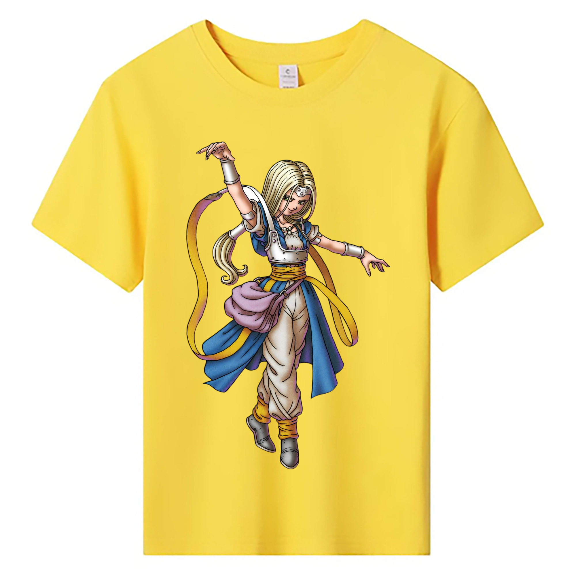 （画像用） ドラゴンクエスト Doragon Kuesuto Dragon Quest 綿100％キッズTシャツ（フロントプリント）