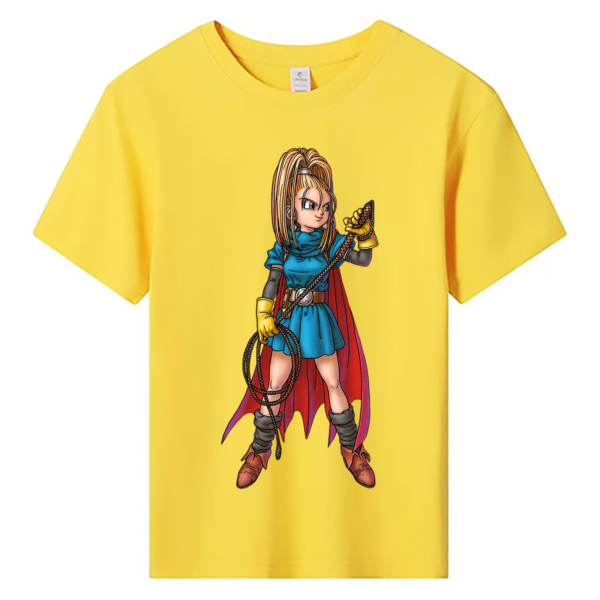 （画像用） ドラゴンクエスト Doragon Kuesuto Dragon Quest 綿100％キッズTシャツ（フロントプリント）