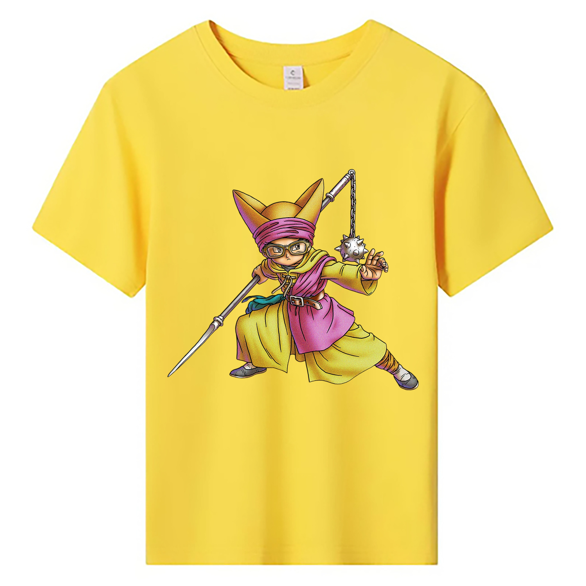 （画像用） ドラゴンクエスト Doragon Kuesuto Dragon Quest 綿100％キッズTシャツ（フロントプリント）