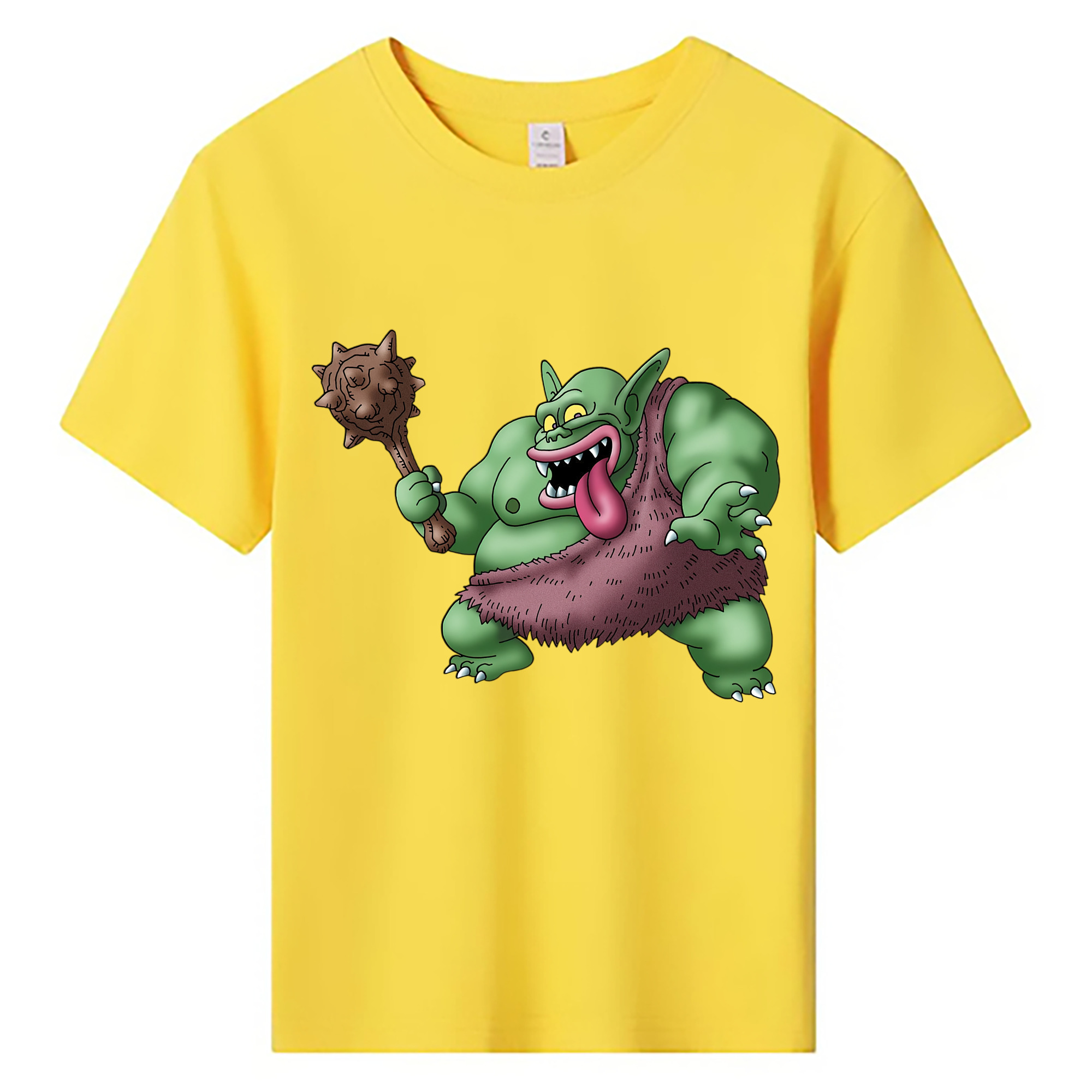 （画像用） ドラゴンクエスト Doragon Kuesuto Dragon Quest 綿100％キッズTシャツ（フロントプリント）