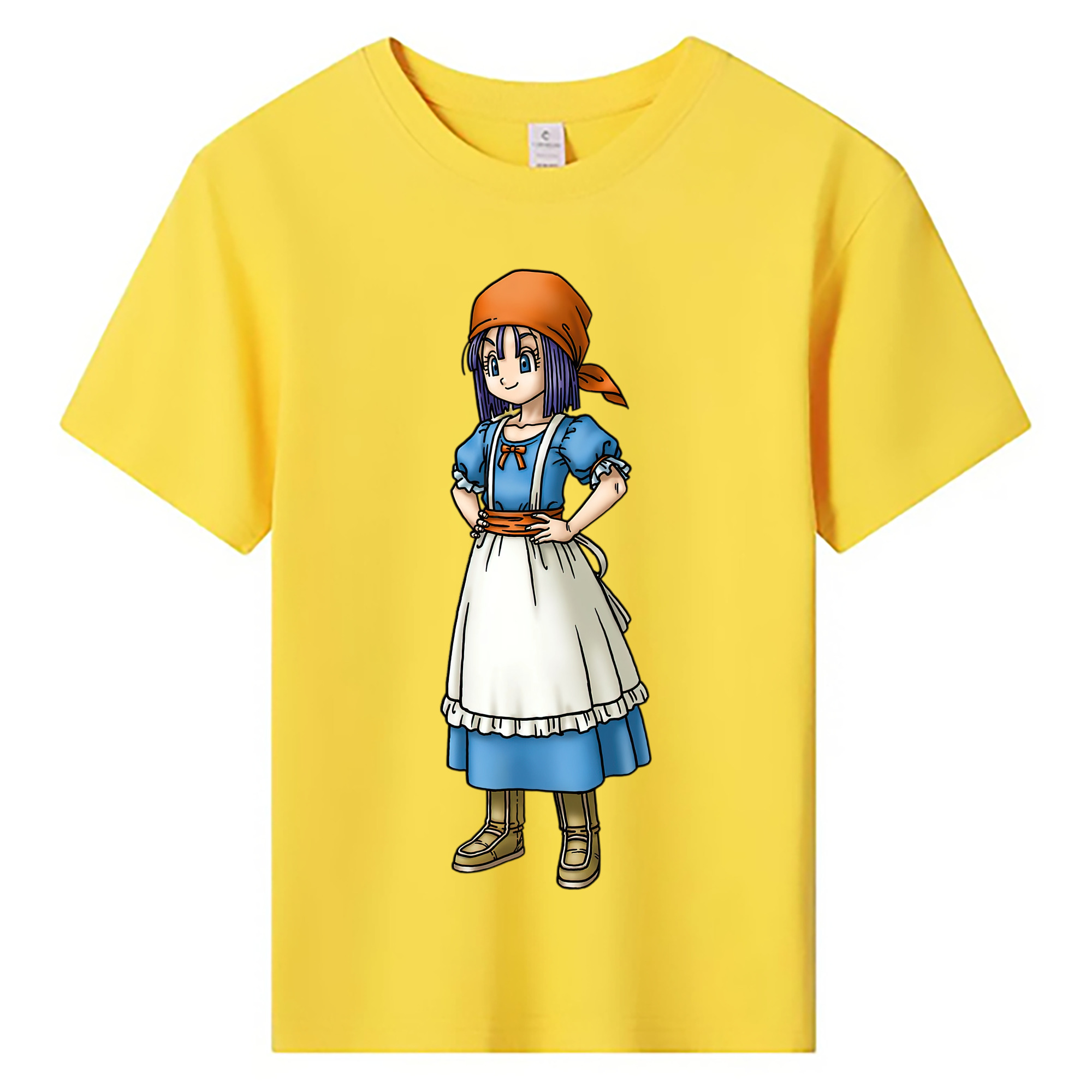 （画像用） ドラゴンクエスト Doragon Kuesuto Dragon Quest 綿100％キッズTシャツ（フロントプリント）