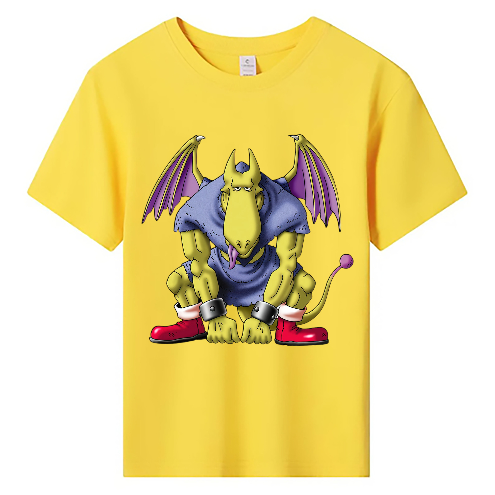 （画像用） ドラゴンクエスト Doragon Kuesuto Dragon Quest 綿100％キッズTシャツ（フロントプリント）