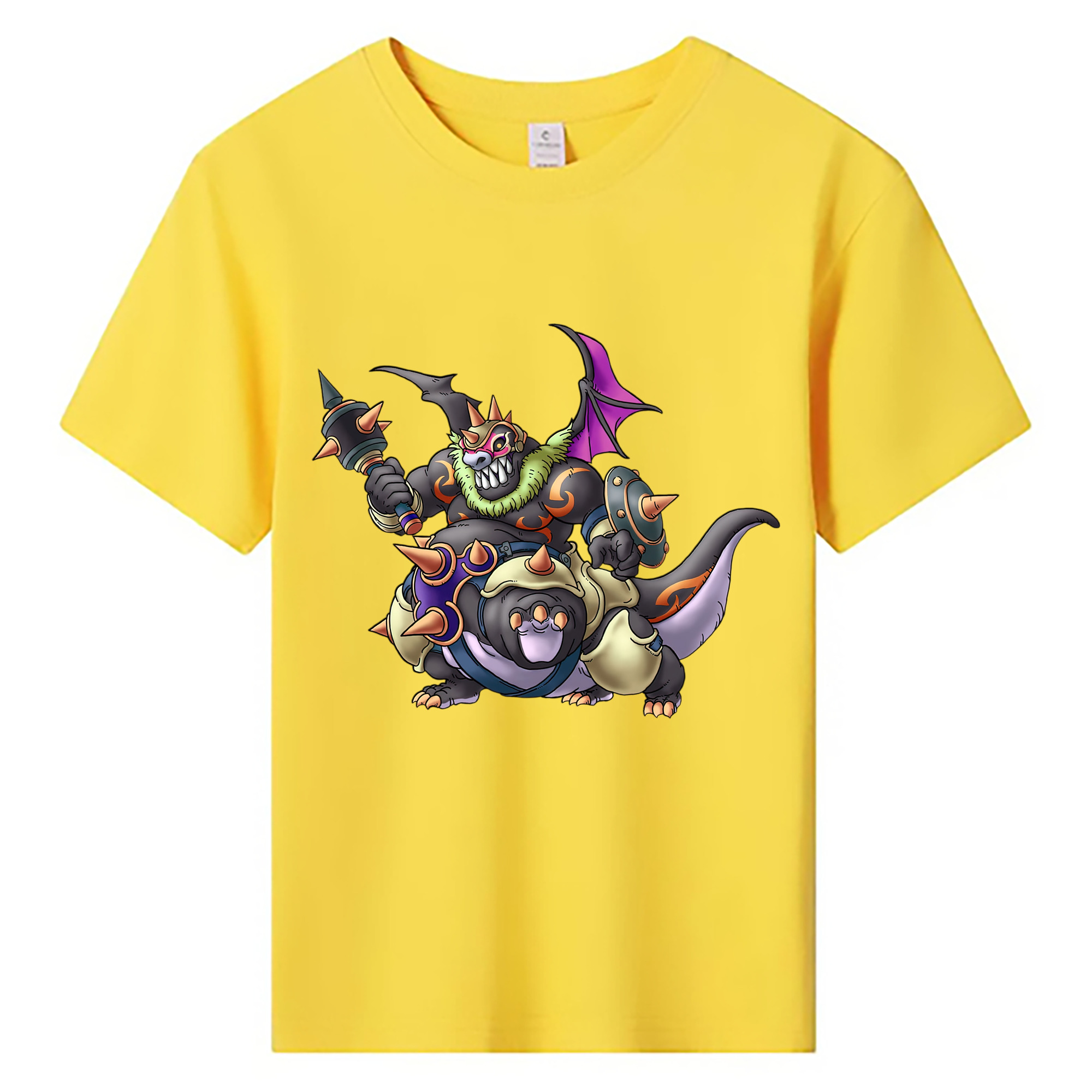 （画像用） ドラゴンクエスト Doragon Kuesuto Dragon Quest 綿100％キッズTシャツ（フロントプリント）