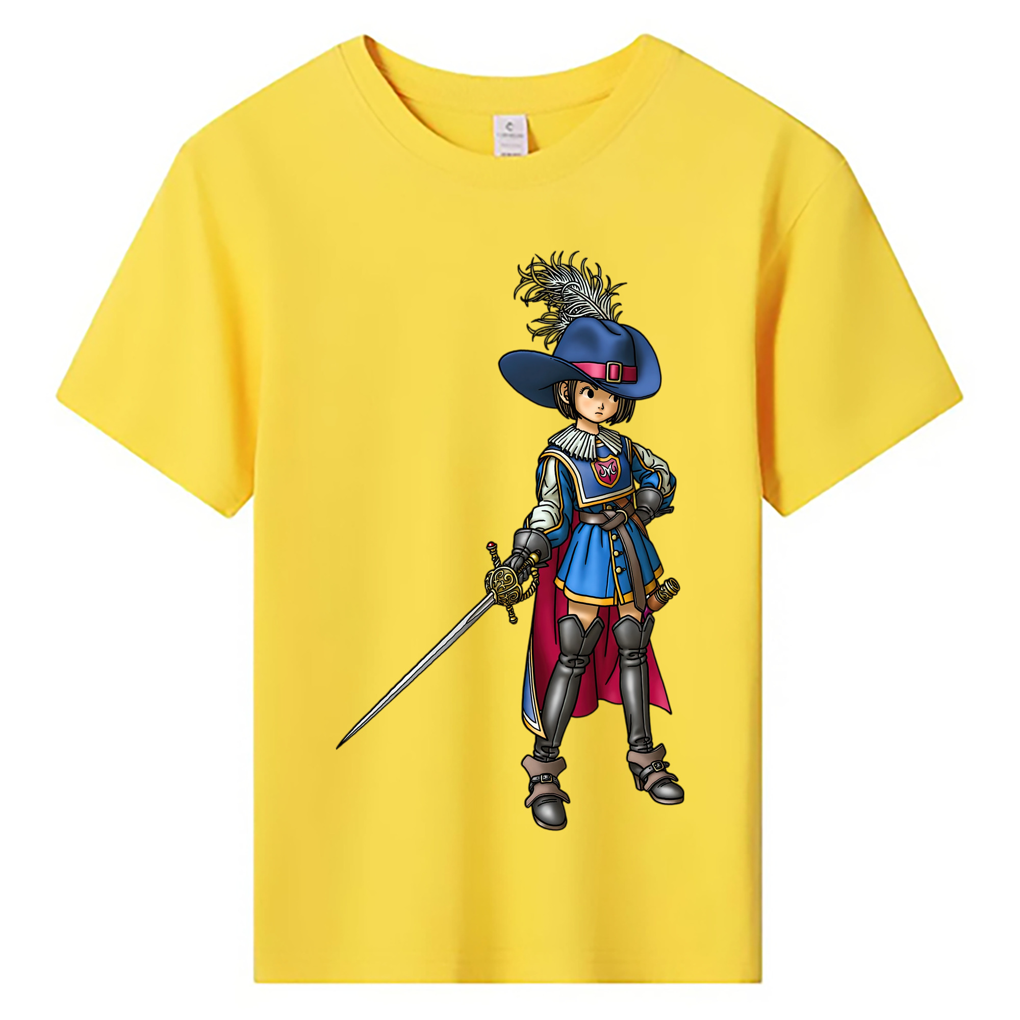 （画像用） ドラゴンクエスト Doragon Kuesuto Dragon Quest 綿100％キッズTシャツ（フロントプリント）