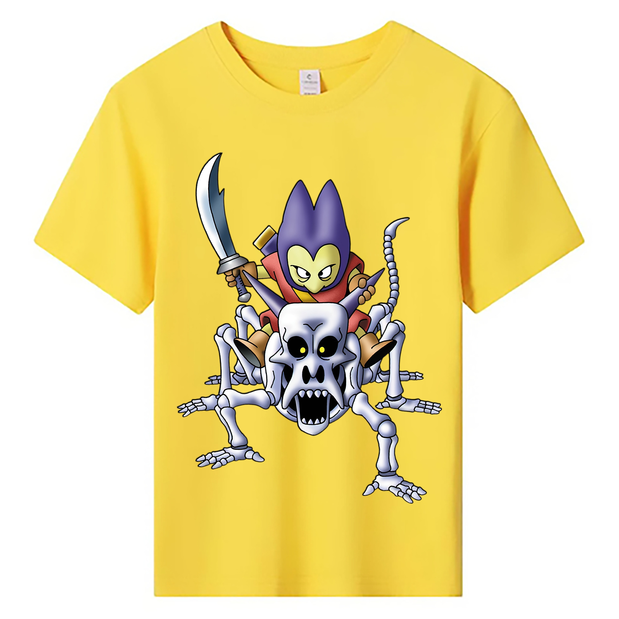 （画像用） ドラゴンクエスト Doragon Kuesuto Dragon Quest 綿100％キッズTシャツ（フロントプリント）