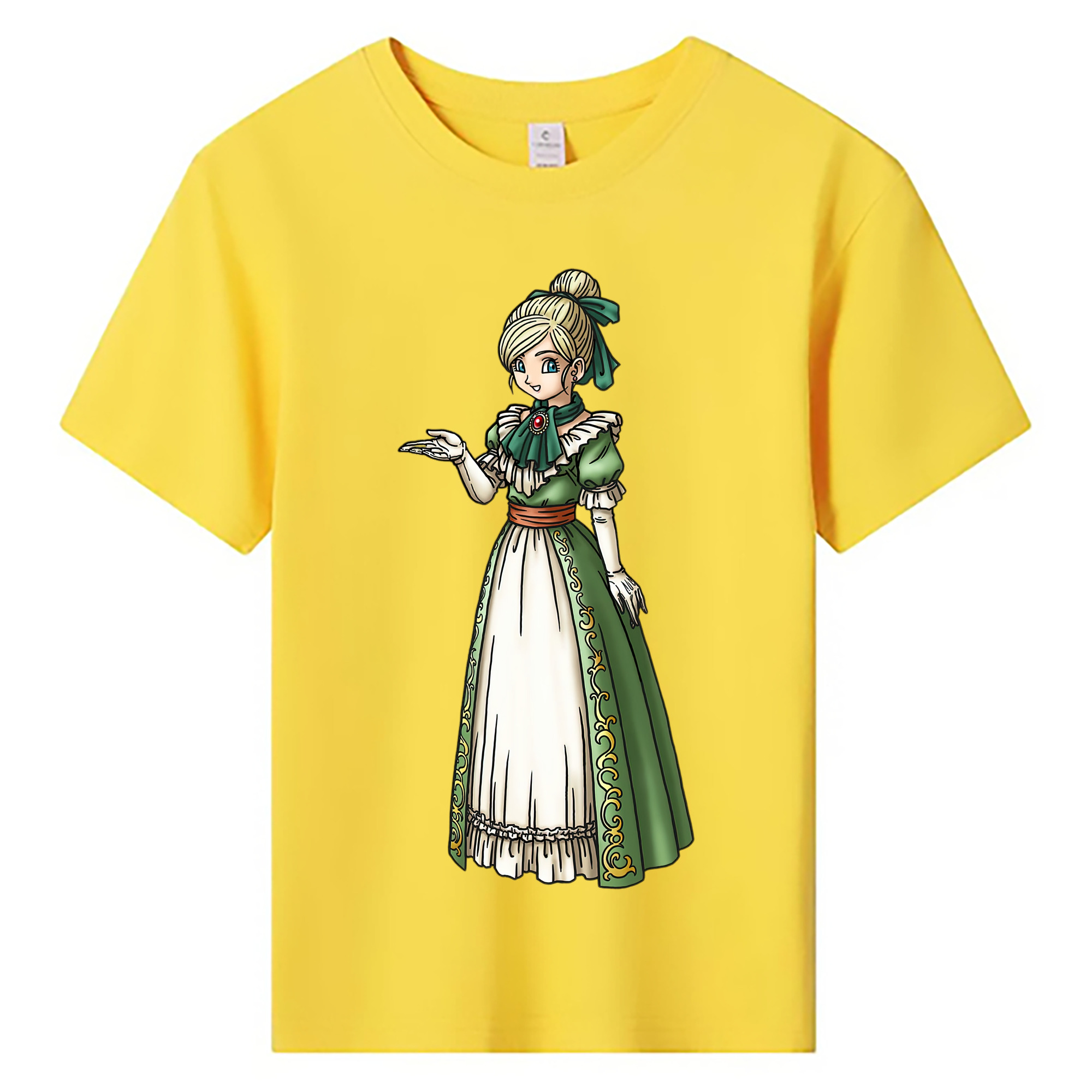 （画像用） ドラゴンクエスト Doragon Kuesuto Dragon Quest 綿100％キッズTシャツ（フロントプリント）