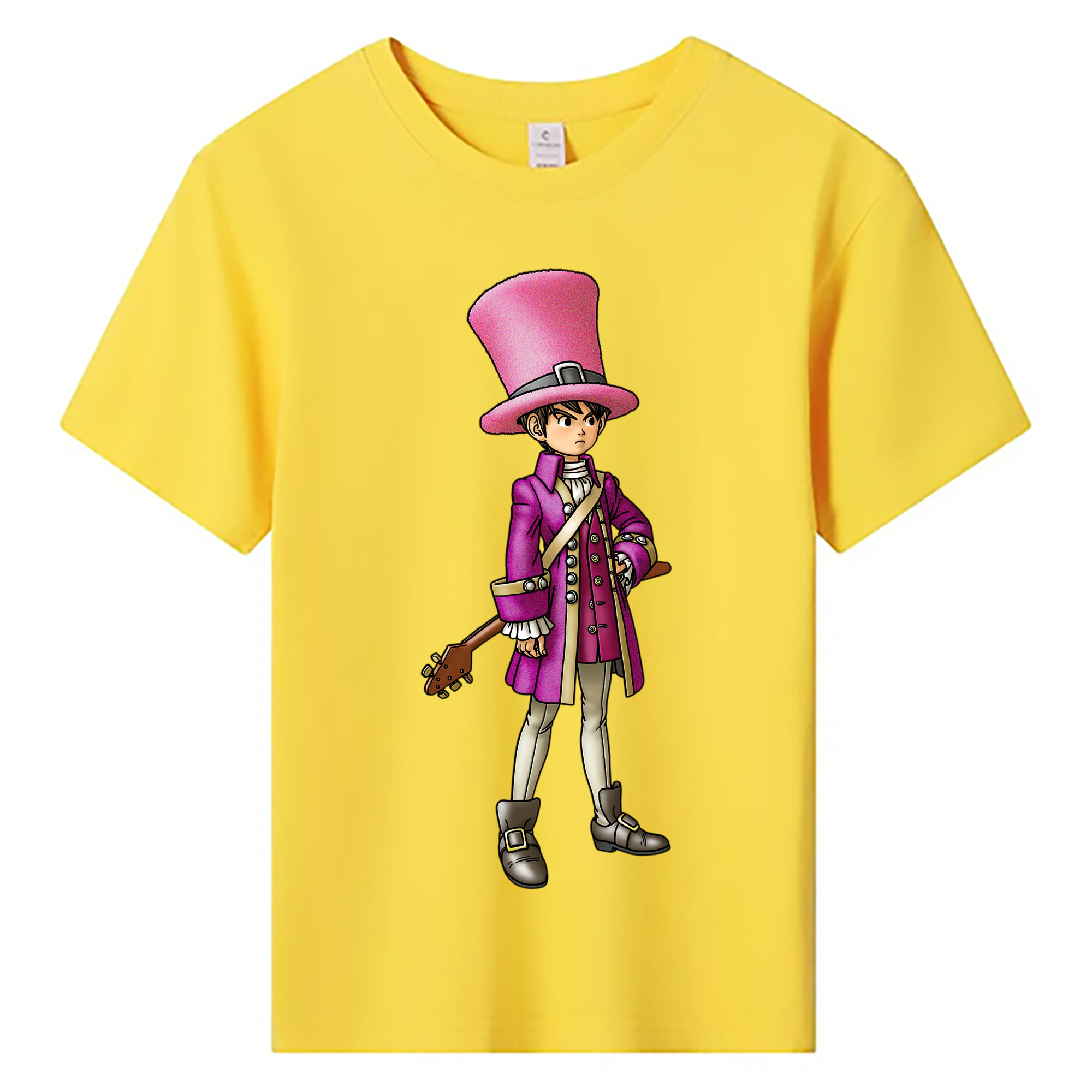 （画像用） ドラゴンクエスト Doragon Kuesuto Dragon Quest 綿100％キッズTシャツ（フロントプリント）