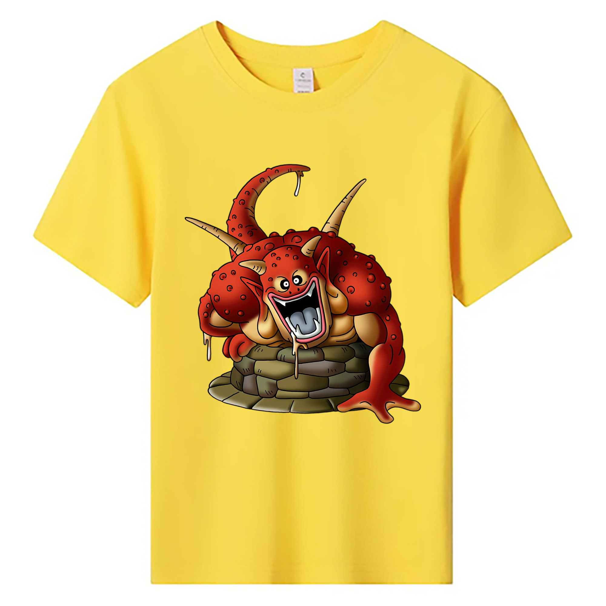 （画像用） ドラゴンクエスト Doragon Kuesuto Dragon Quest 綿100％キッズTシャツ（フロントプリント）