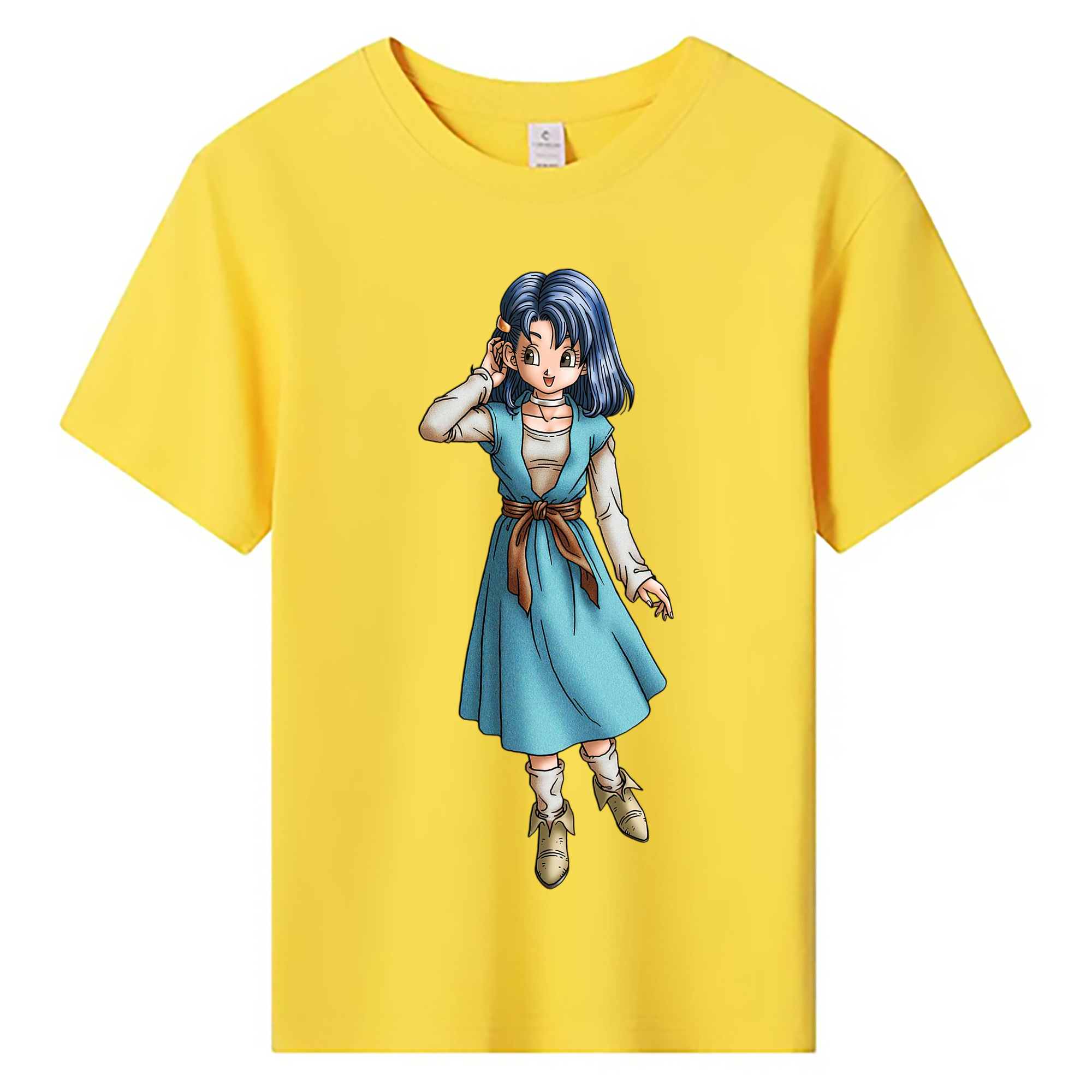 （画像用） ドラゴンクエスト Doragon Kuesuto Dragon Quest 綿100％キッズTシャツ（フロントプリント）