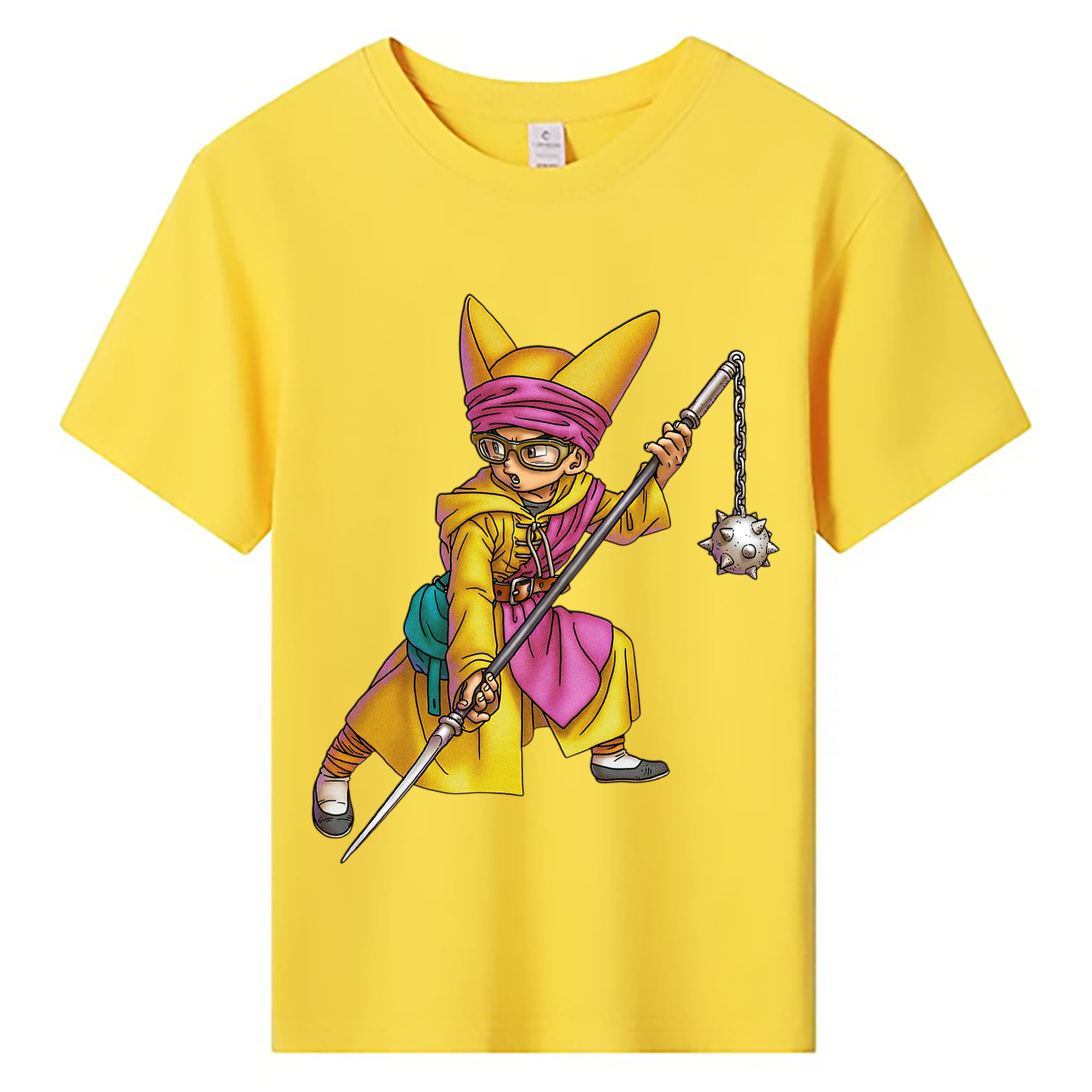（画像用） ドラゴンクエスト Doragon Kuesuto Dragon Quest 綿100％キッズTシャツ（フロントプリント）