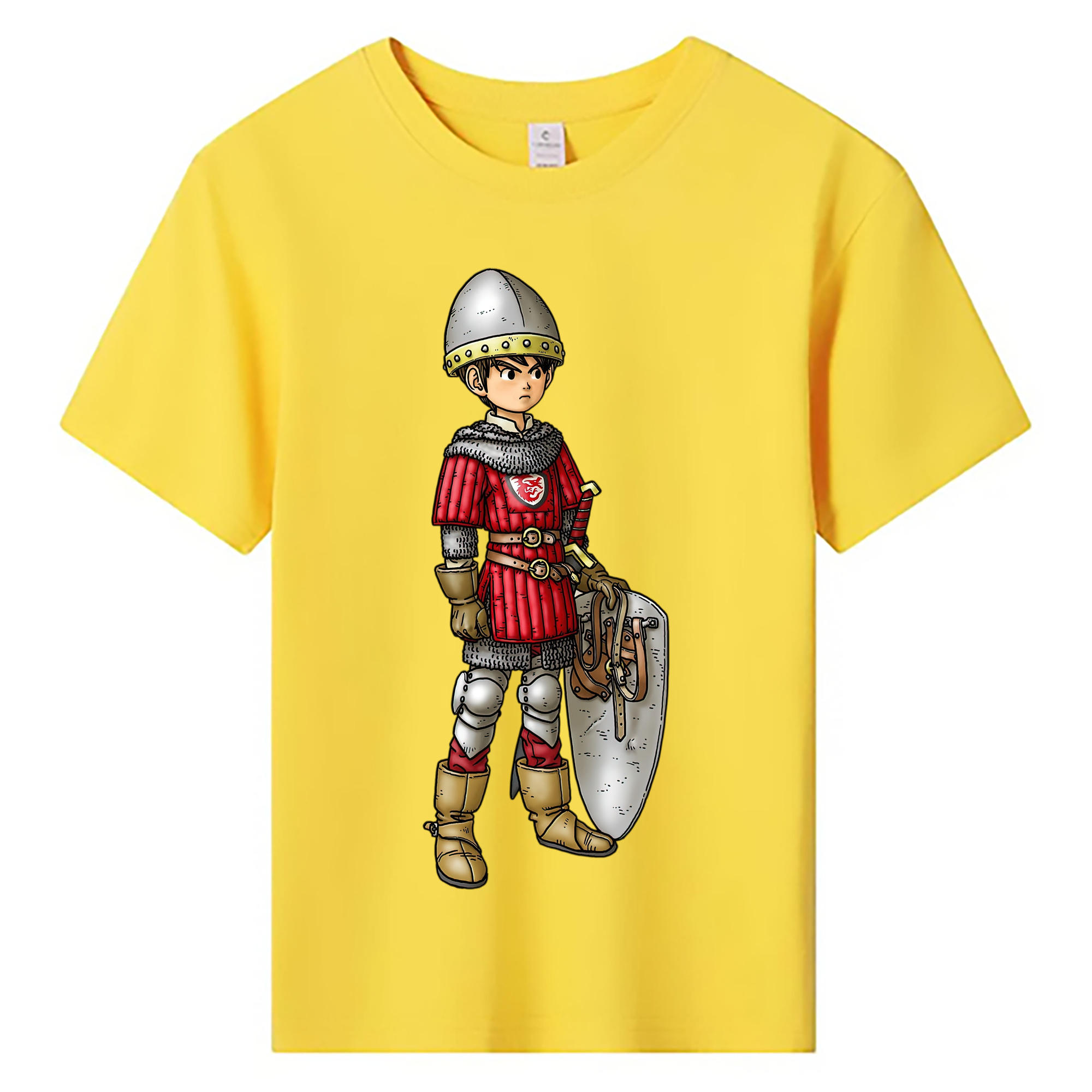 （画像用） ドラゴンクエスト Doragon Kuesuto Dragon Quest 綿100％キッズTシャツ（フロントプリント）