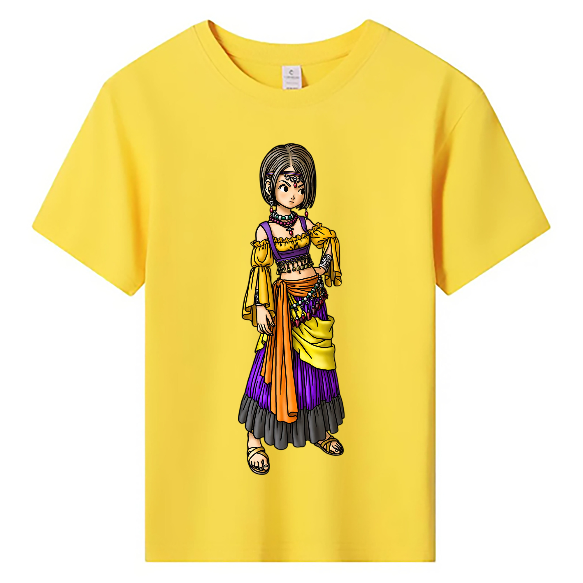 （画像用） ドラゴンクエスト Doragon Kuesuto Dragon Quest 綿100％キッズTシャツ（フロントプリント）