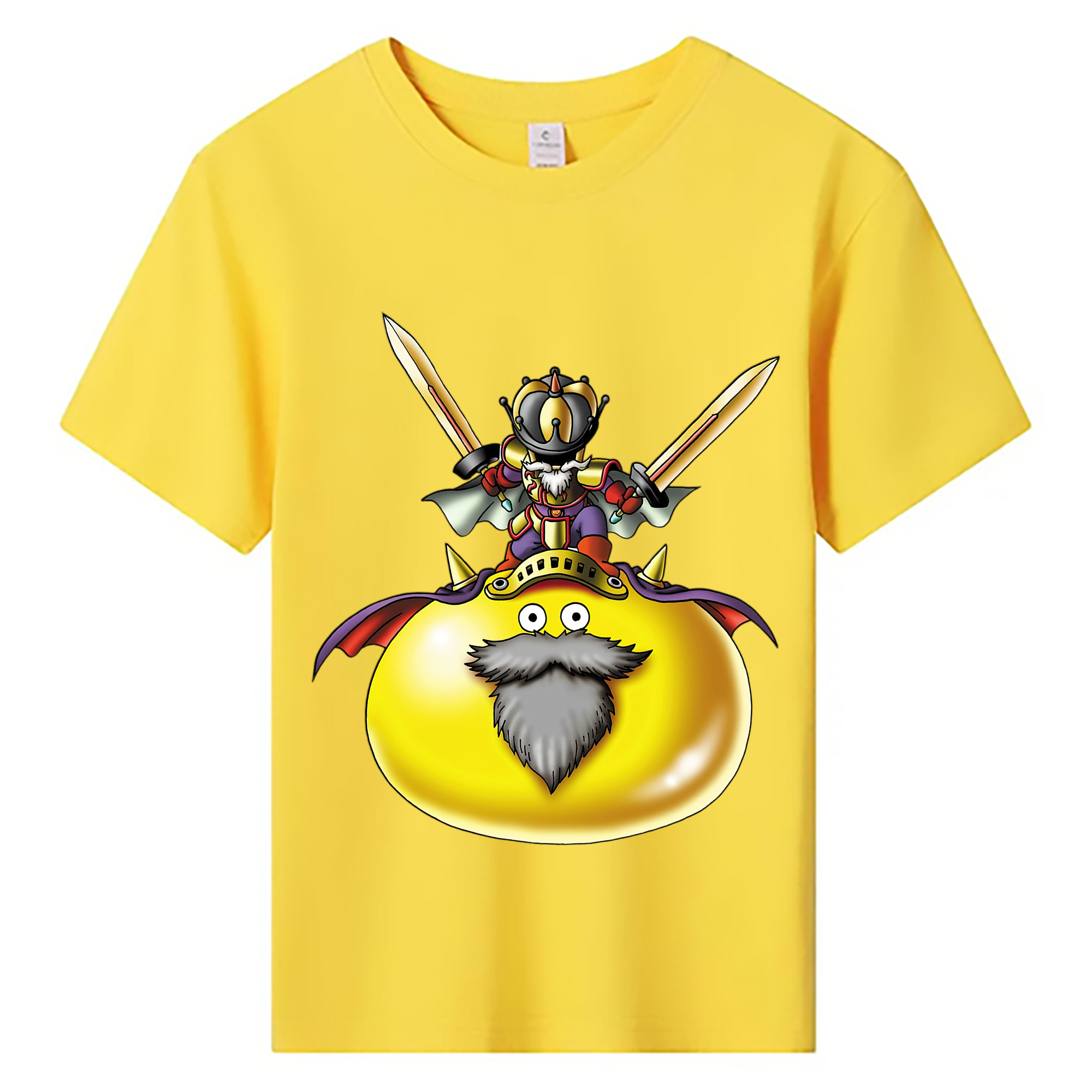 （画像用） ドラゴンクエスト Doragon Kuesuto Dragon Quest 綿100％キッズTシャツ（フロントプリント）
