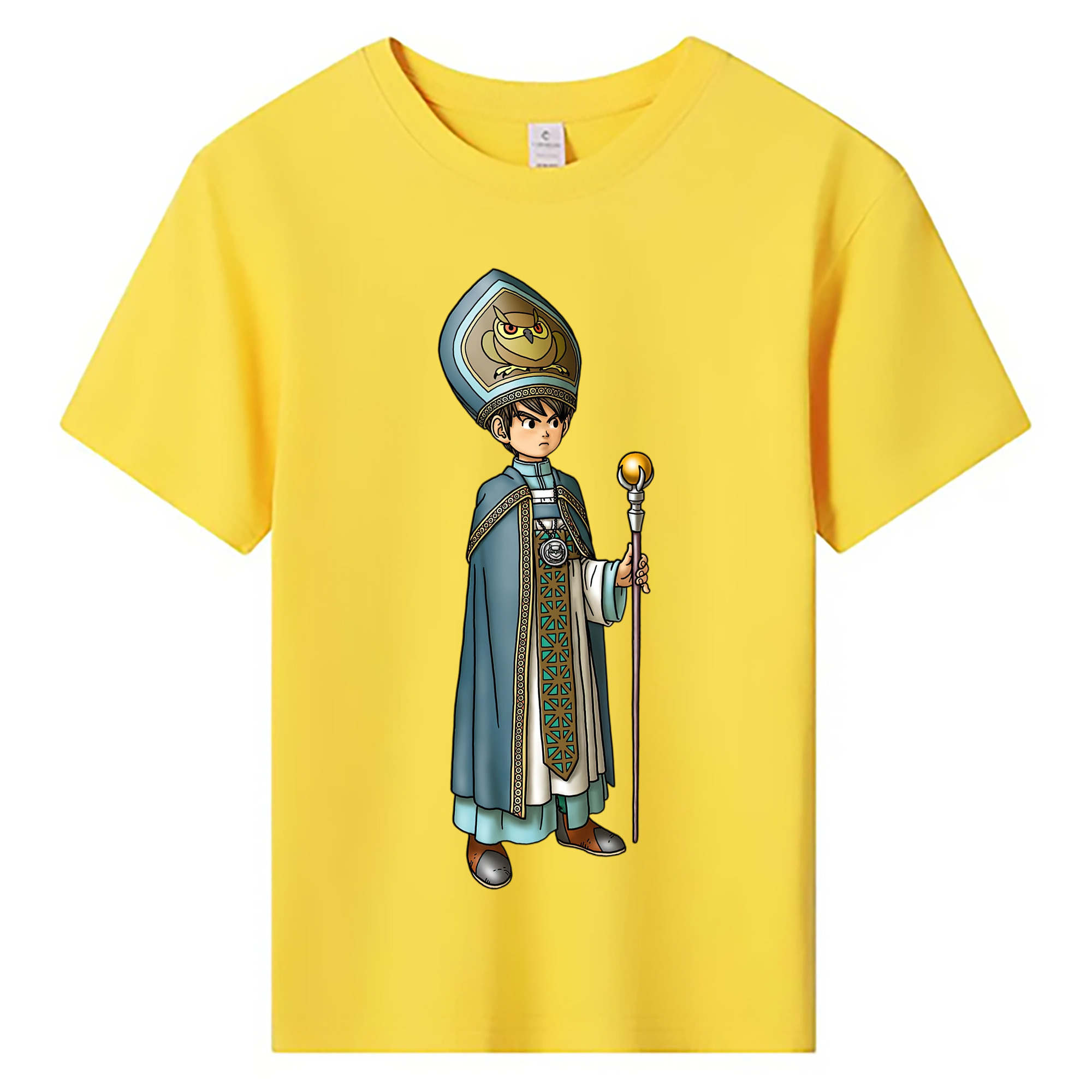 （画像用） ドラゴンクエスト Doragon Kuesuto Dragon Quest 綿100％キッズTシャツ（フロントプリント）
