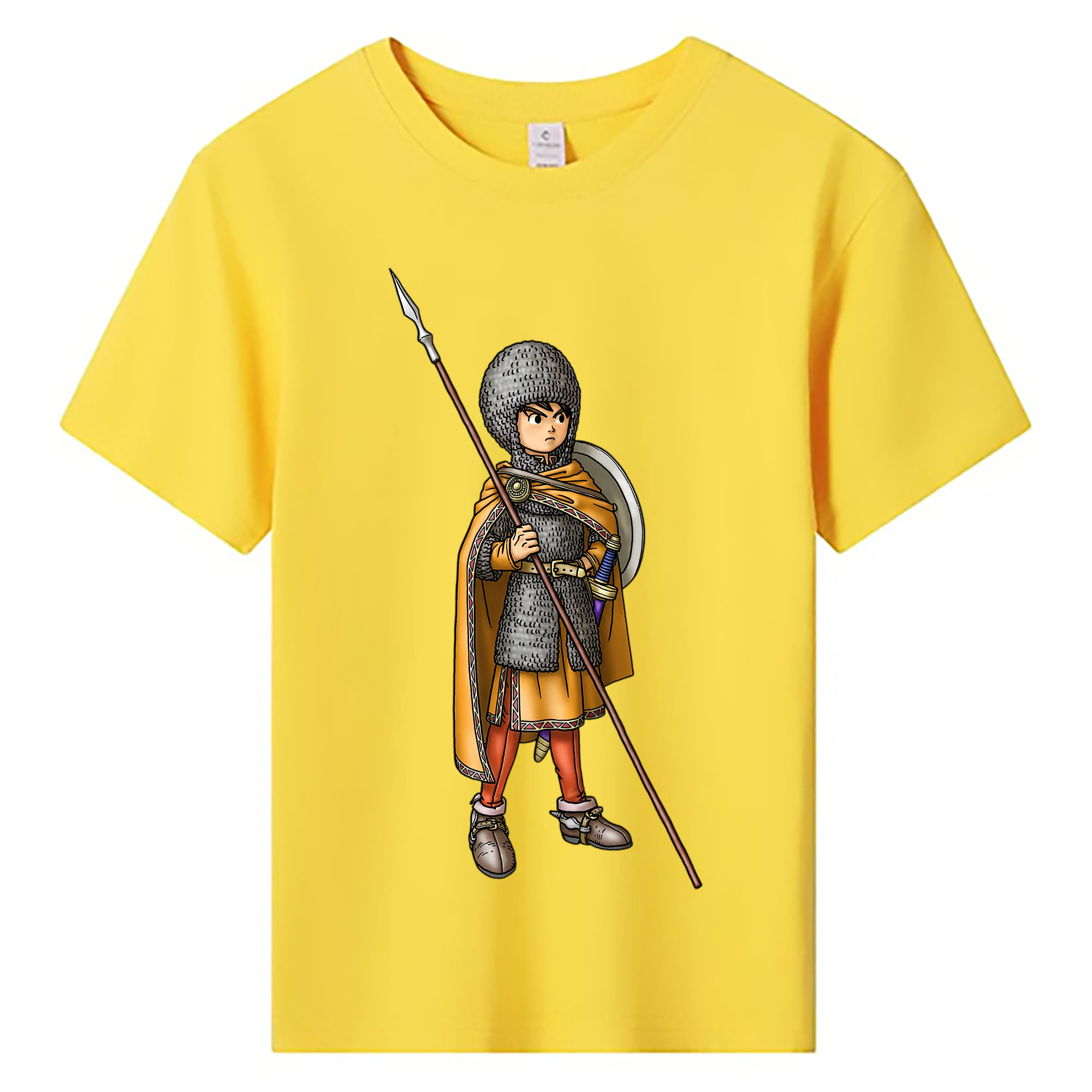 （画像用） ドラゴンクエスト Doragon Kuesuto Dragon Quest 綿100％キッズTシャツ（フロントプリント）