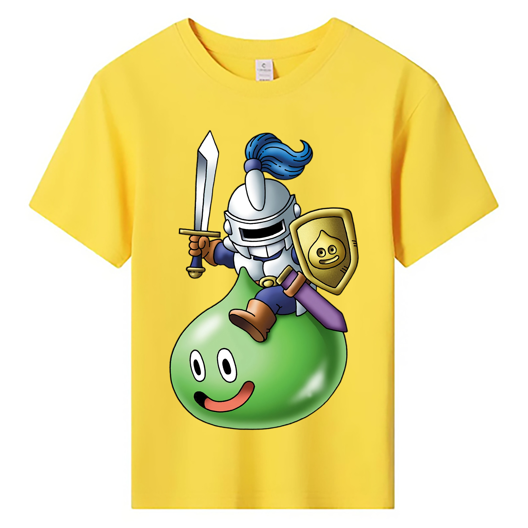 （画像用） ドラゴンクエスト Doragon Kuesuto Dragon Quest 綿100％キッズTシャツ（フロントプリント）