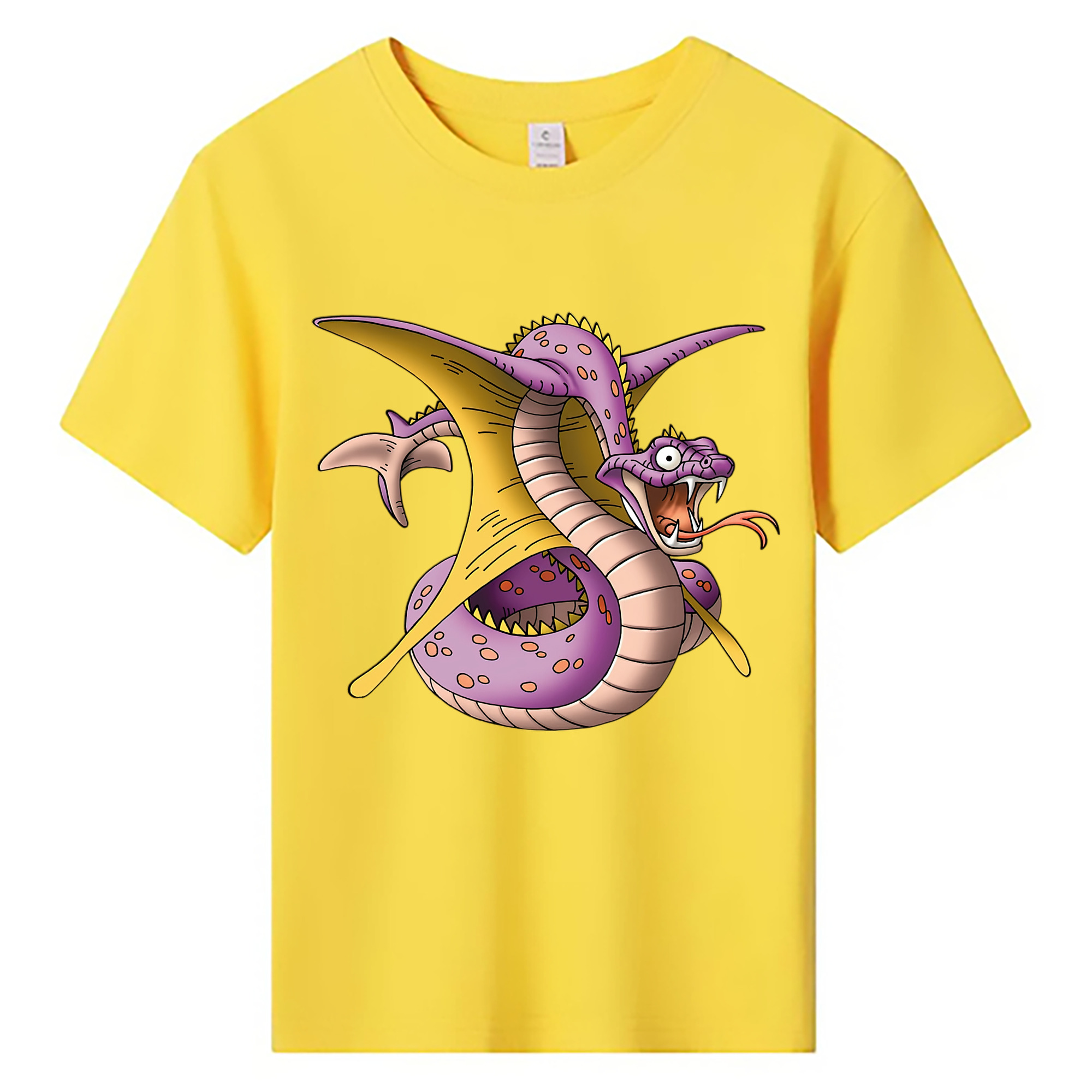 （画像用） ドラゴンクエスト Doragon Kuesuto Dragon Quest 綿100％キッズTシャツ（フロントプリント）