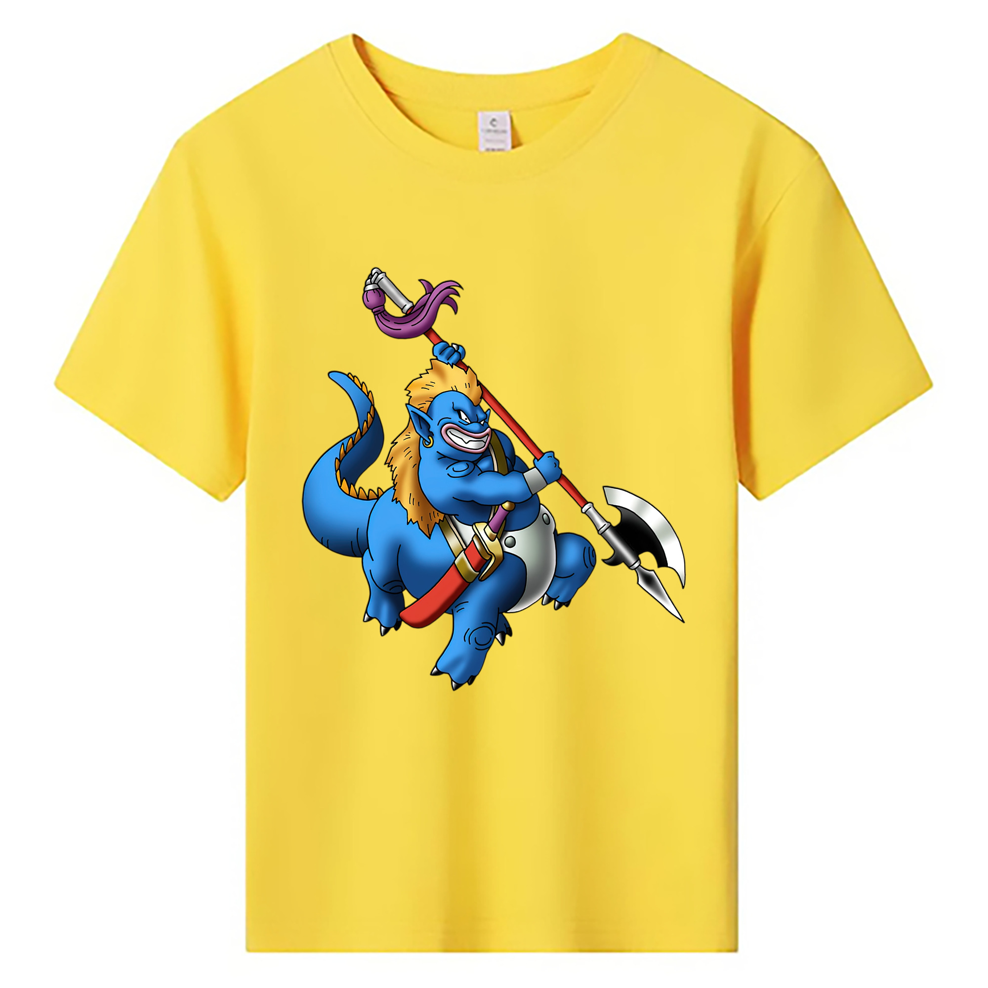 （画像用） ドラゴンクエスト Doragon Kuesuto Dragon Quest 綿100％キッズTシャツ（フロントプリント）