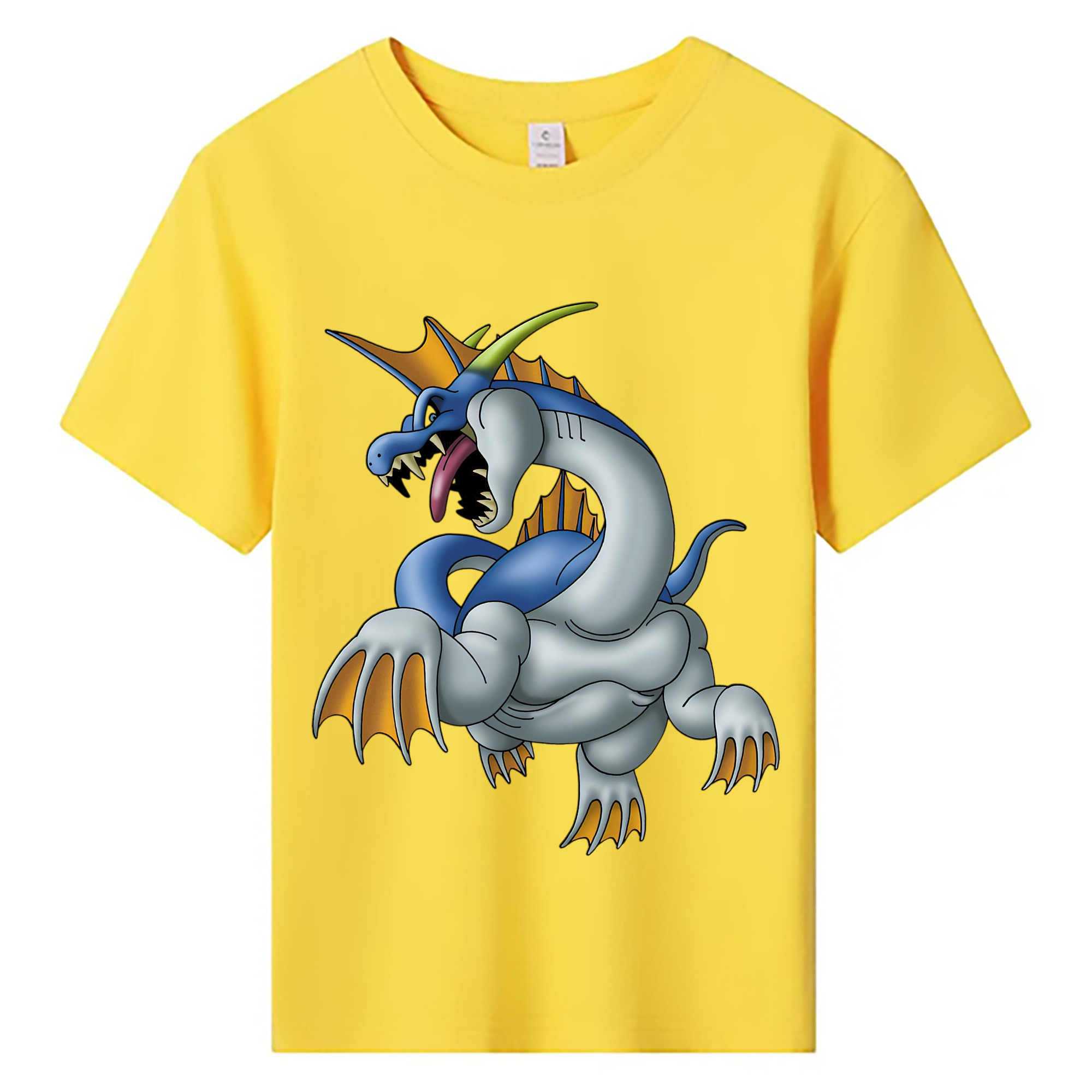 （画像用） ドラゴンクエスト Doragon Kuesuto Dragon Quest 綿100％キッズTシャツ（フロントプリント）