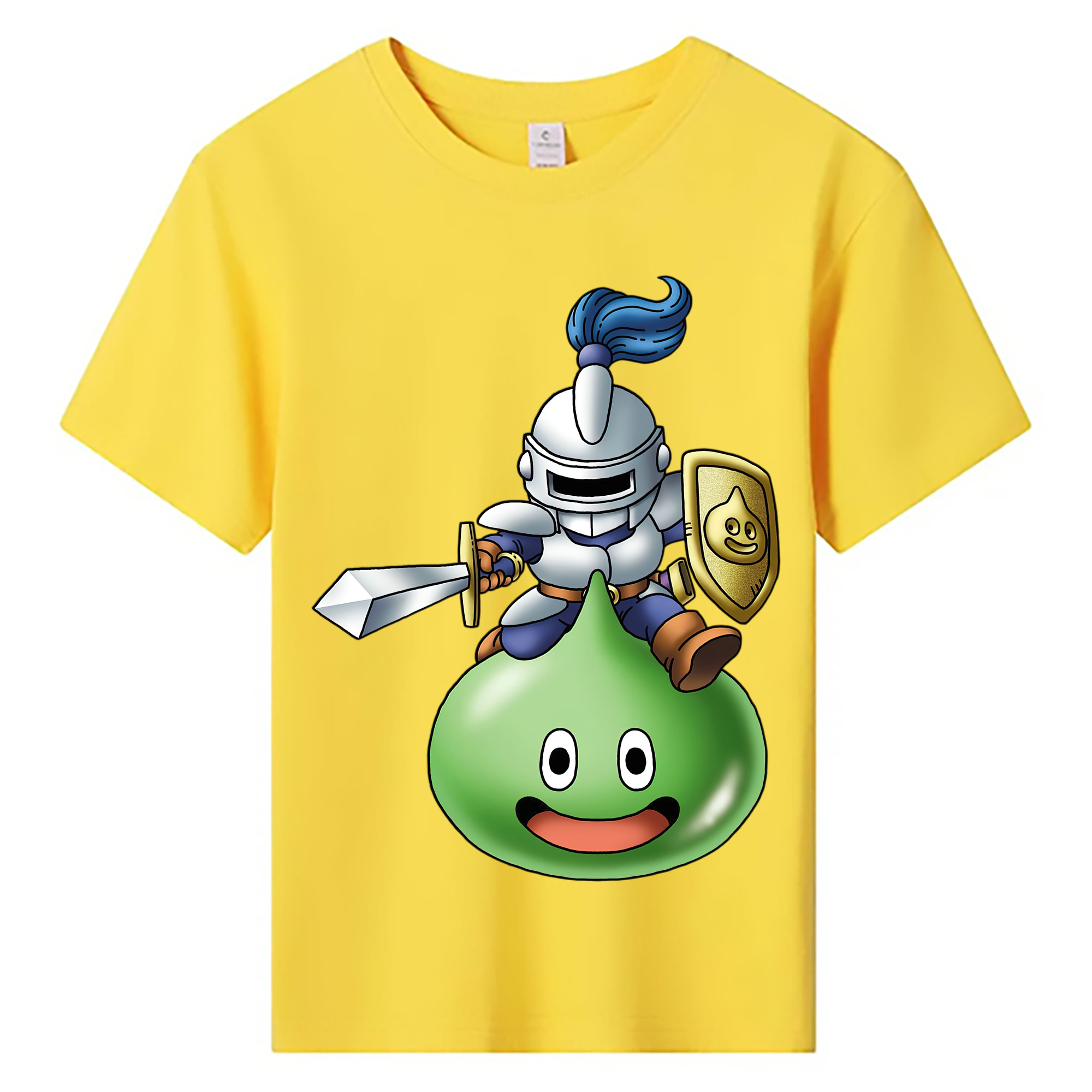 （画像用） ドラゴンクエスト Doragon Kuesuto Dragon Quest 綿100％キッズTシャツ（フロントプリント）