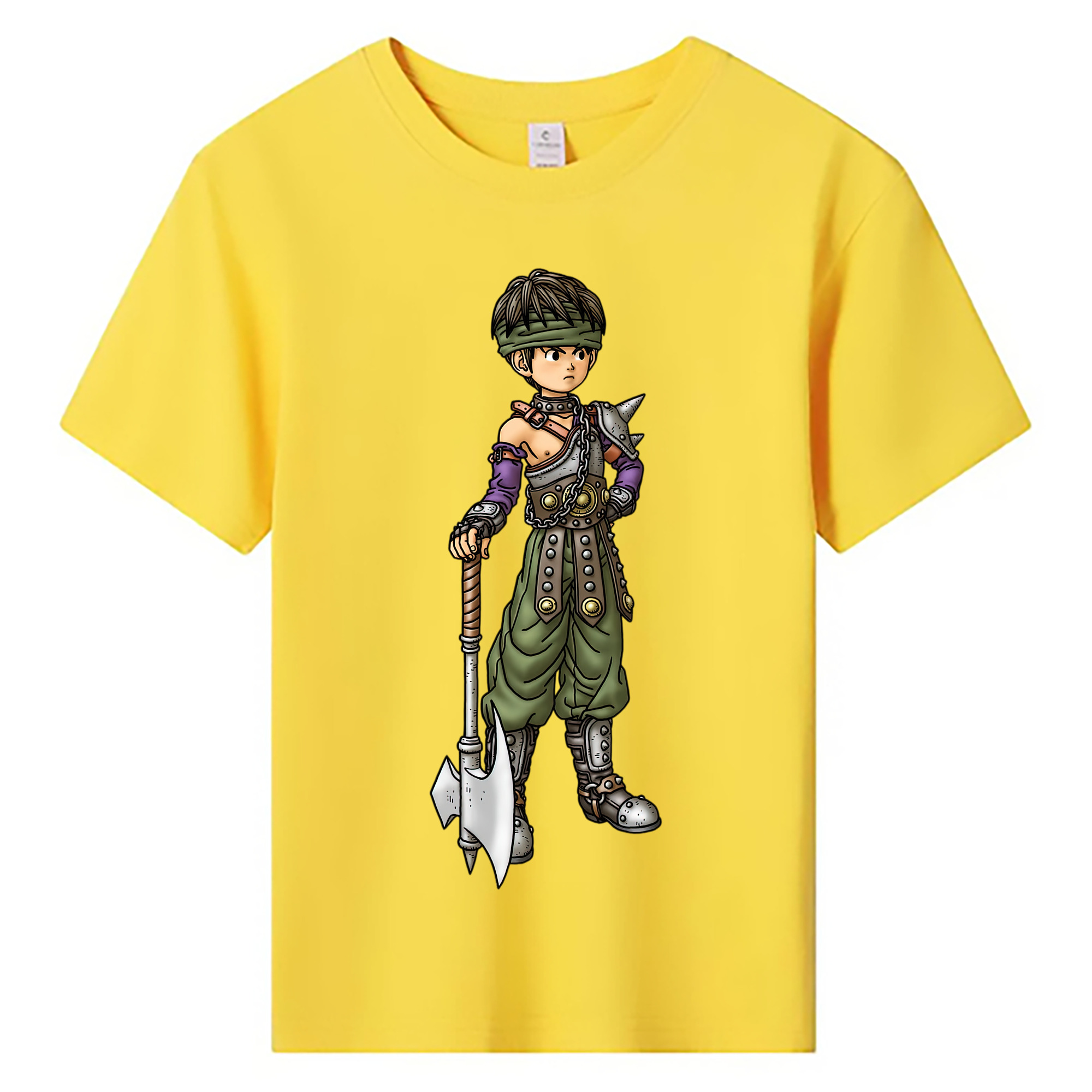 （画像用） ドラゴンクエスト Doragon Kuesuto Dragon Quest 綿100％キッズTシャツ（フロントプリント）