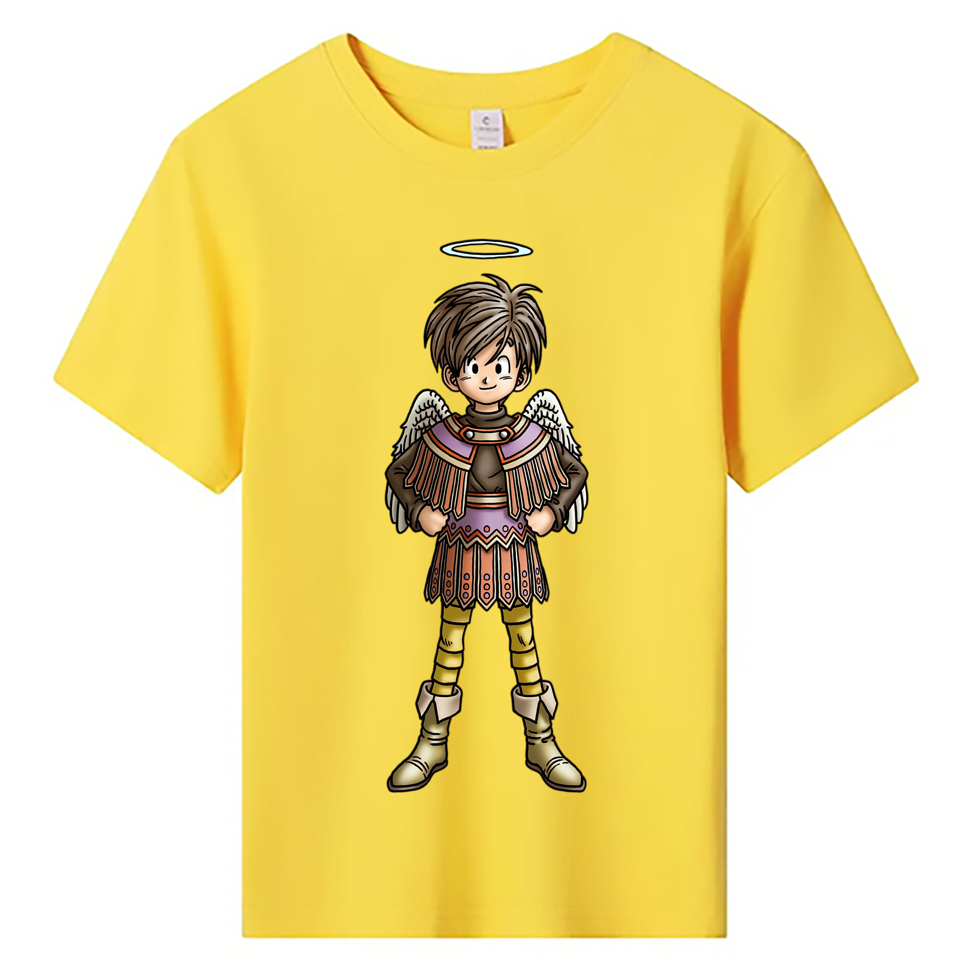 （画像用） ドラゴンクエスト Doragon Kuesuto Dragon Quest 綿100％キッズTシャツ（フロントプリント）