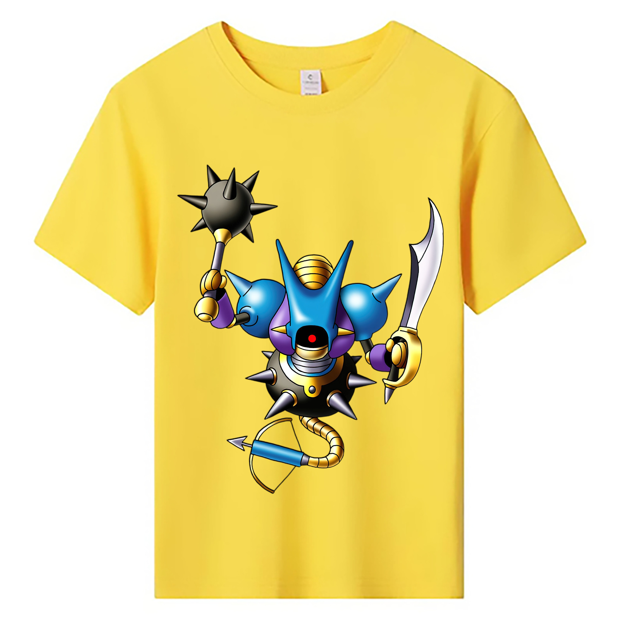 （画像用） ドラゴンクエスト Doragon Kuesuto Dragon Quest 綿100％キッズTシャツ（フロントプリント）