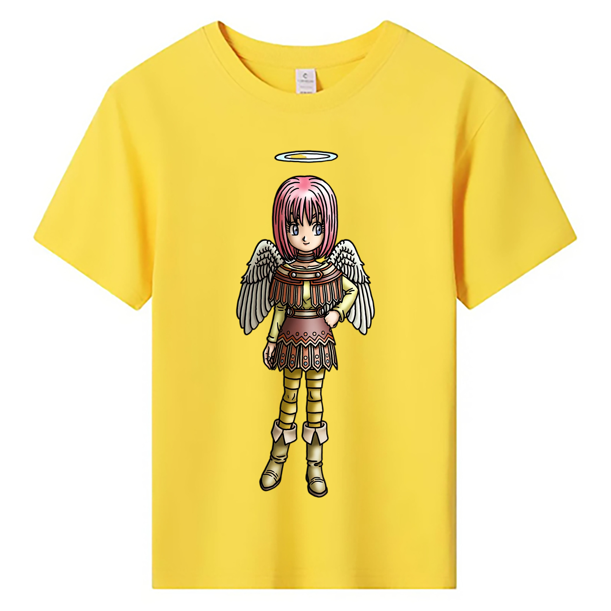 （画像用） ドラゴンクエスト Doragon Kuesuto Dragon Quest 綿100％キッズTシャツ（フロントプリント）