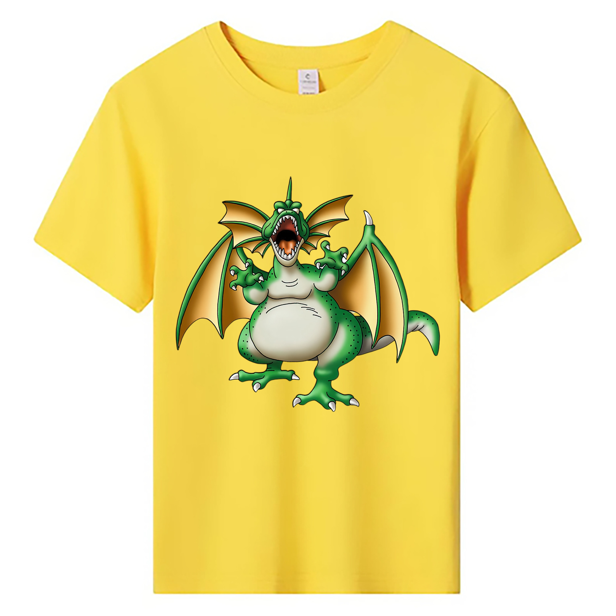 （画像用） ドラゴンクエスト Doragon Kuesuto Dragon Quest 綿100％キッズTシャツ（フロントプリント）