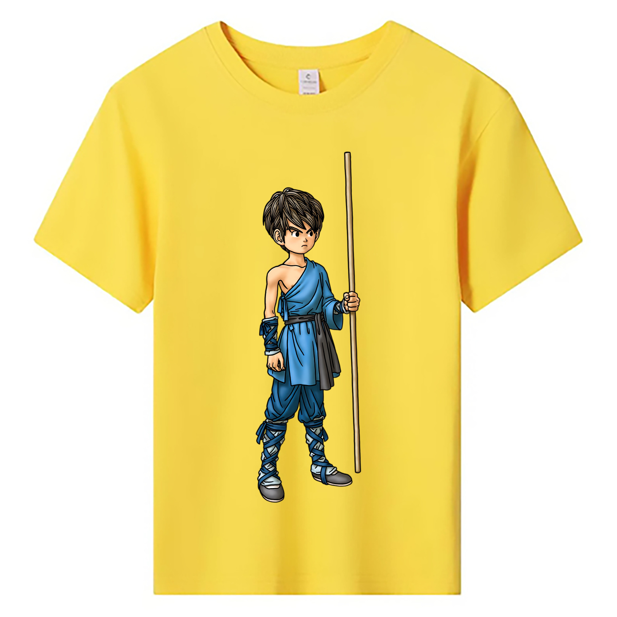 （画像用） ドラゴンクエスト Doragon Kuesuto Dragon Quest 綿100％キッズTシャツ（フロントプリント）