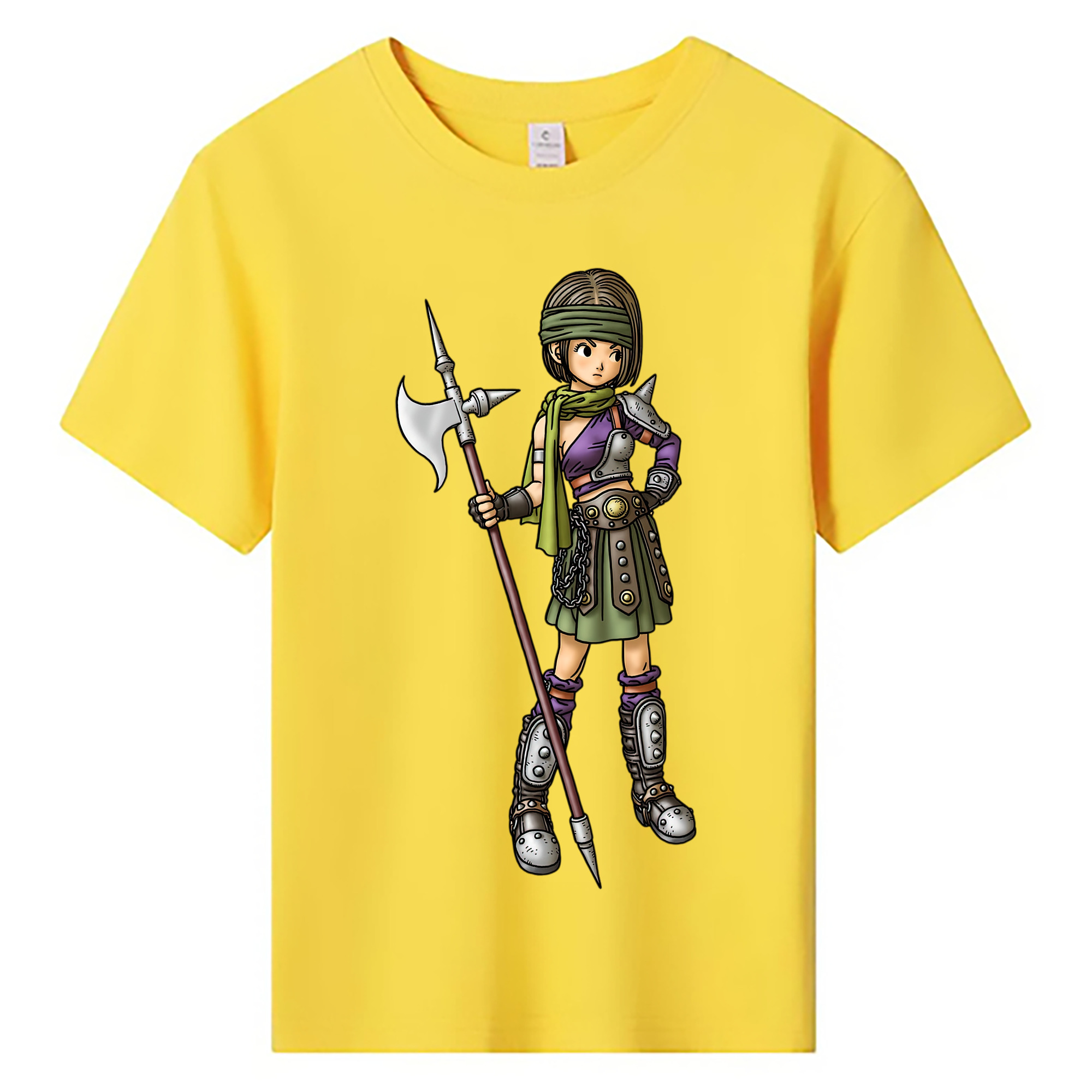 （画像用） ドラゴンクエスト Doragon Kuesuto Dragon Quest 綿100％キッズTシャツ（フロントプリント）