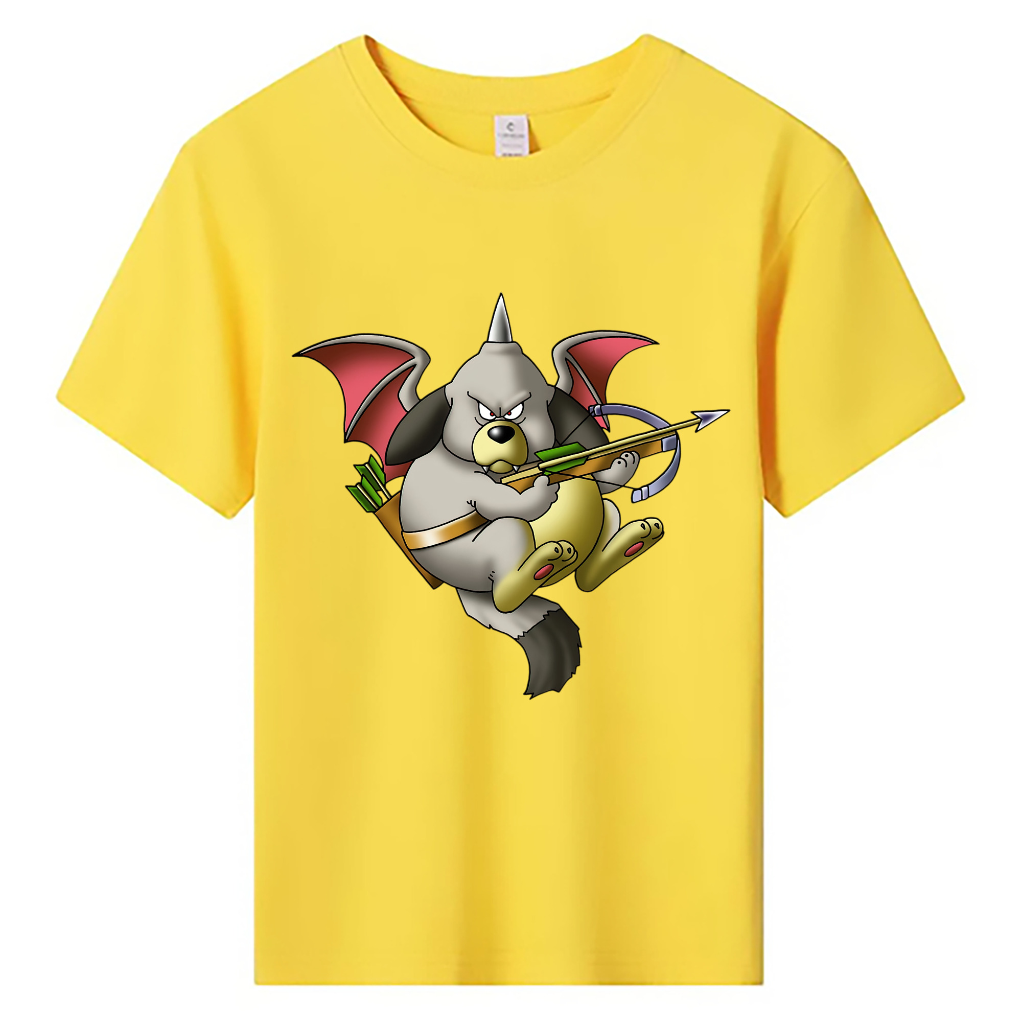 （画像用） ドラゴンクエスト Doragon Kuesuto Dragon Quest 綿100％キッズTシャツ（フロントプリント）