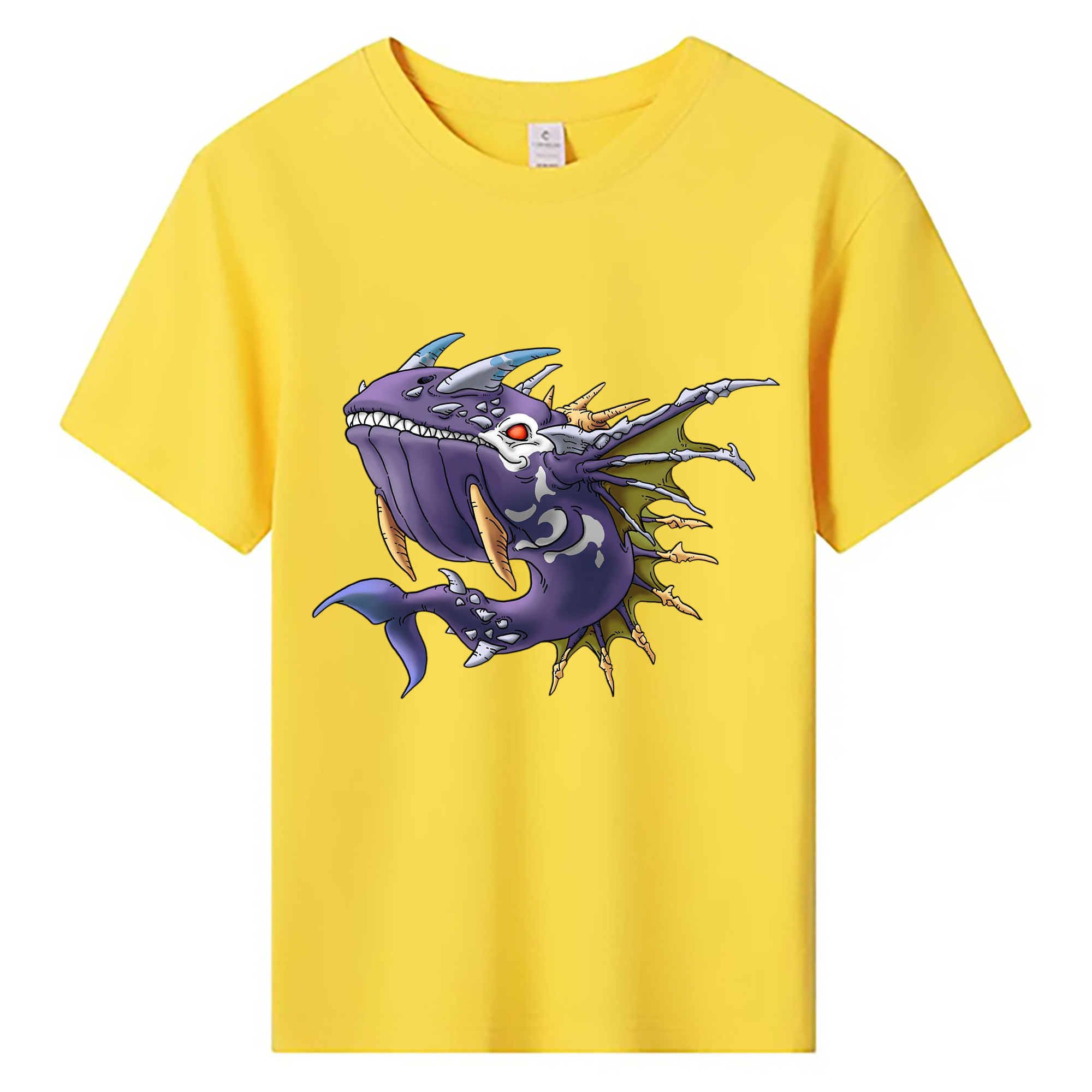 （画像用） ドラゴンクエスト Doragon Kuesuto Dragon Quest 綿100％キッズTシャツ（フロントプリント）