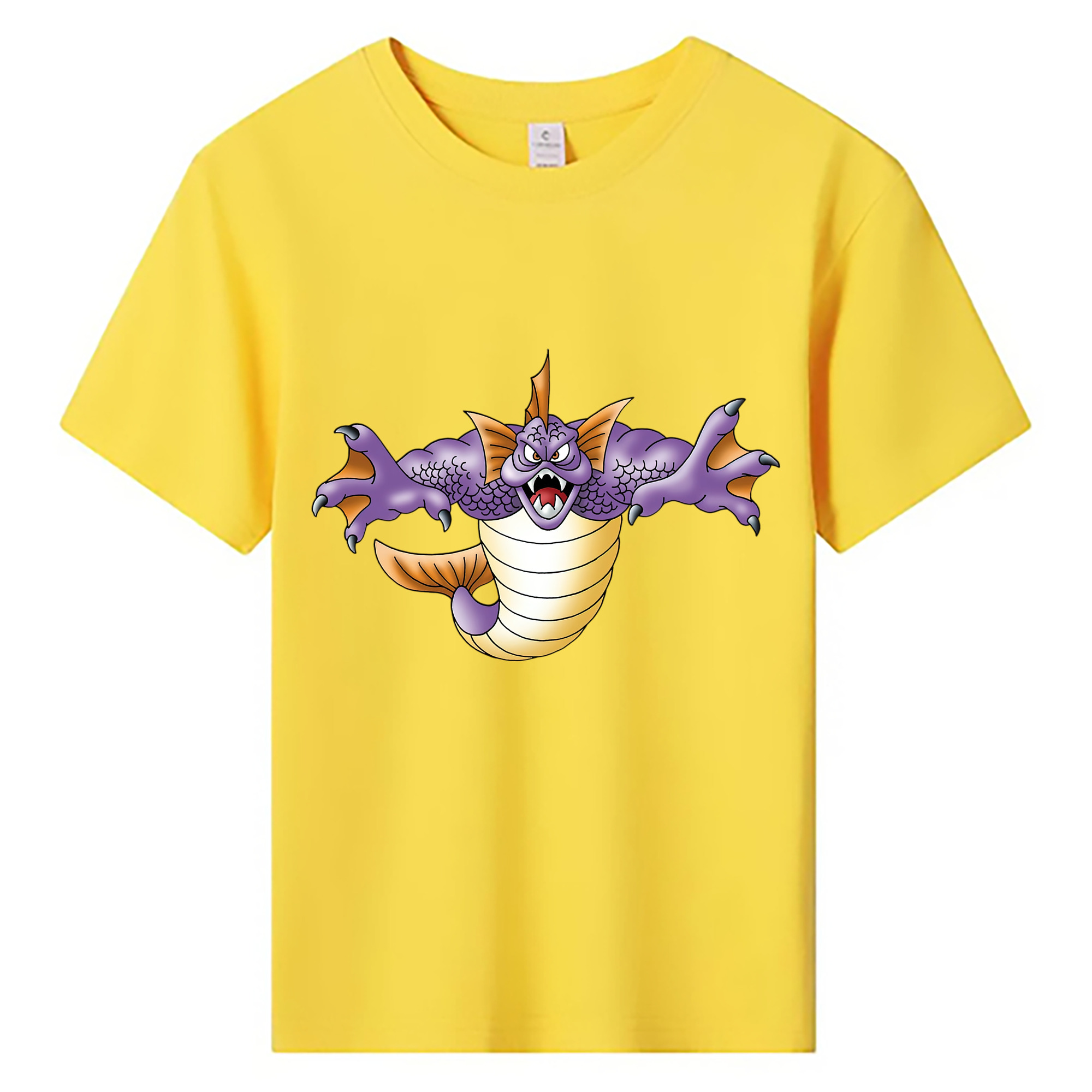 （画像用） ドラゴンクエスト Doragon Kuesuto Dragon Quest 綿100％キッズTシャツ（フロントプリント）