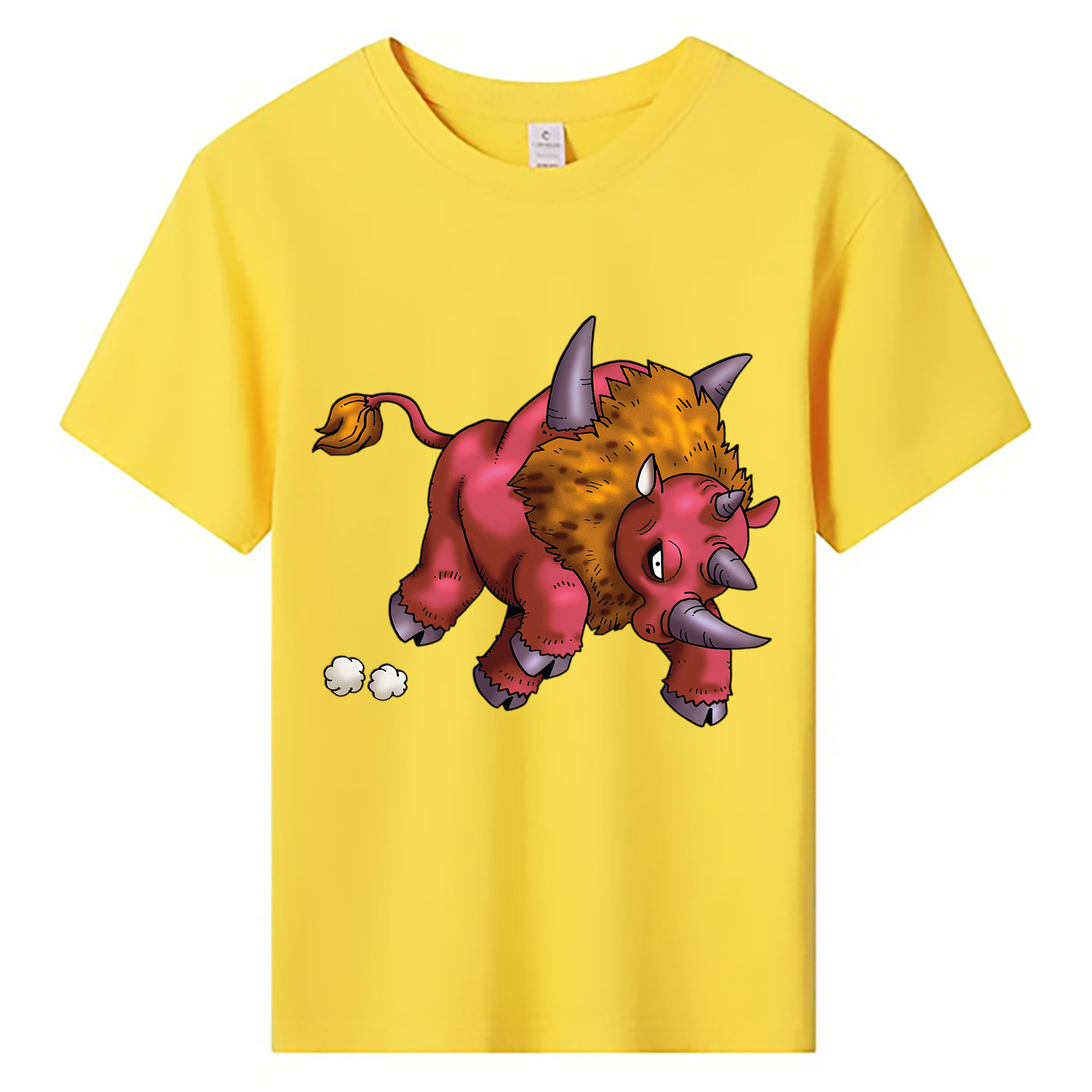 （画像用） ドラゴンクエスト Doragon Kuesuto Dragon Quest 綿100％キッズTシャツ（フロントプリント）