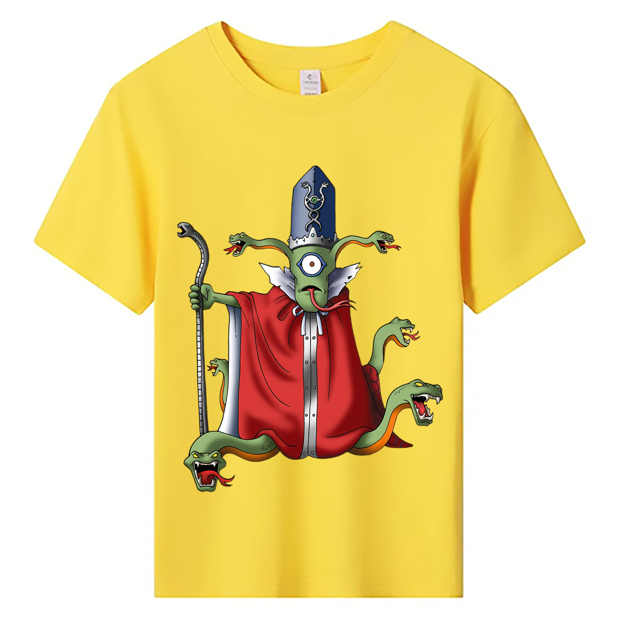 （画像用） ドラゴンクエスト Doragon Kuesuto Dragon Quest 綿100％キッズTシャツ（フロントプリント）