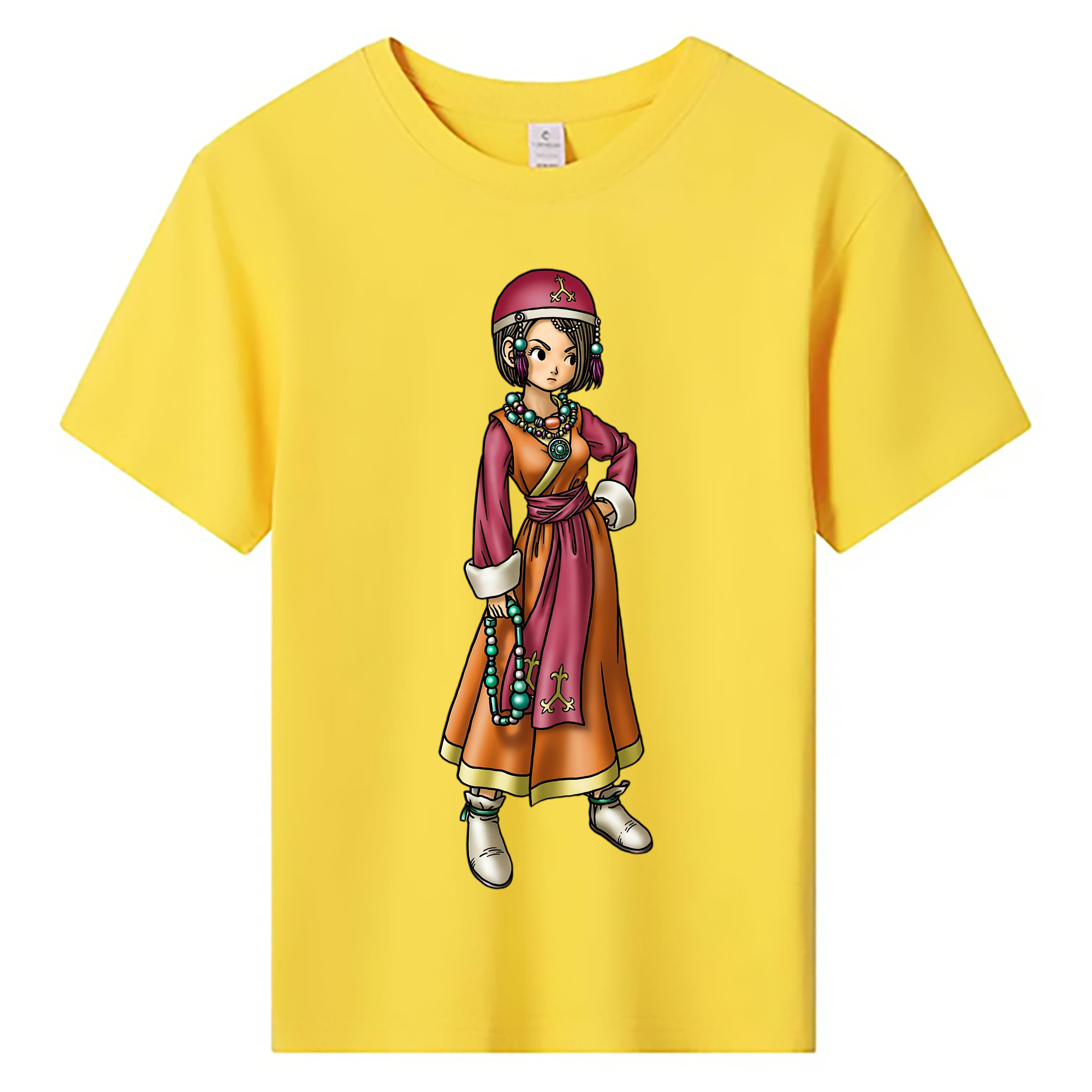 （画像用） ドラゴンクエスト Doragon Kuesuto Dragon Quest 綿100％キッズTシャツ（フロントプリント）