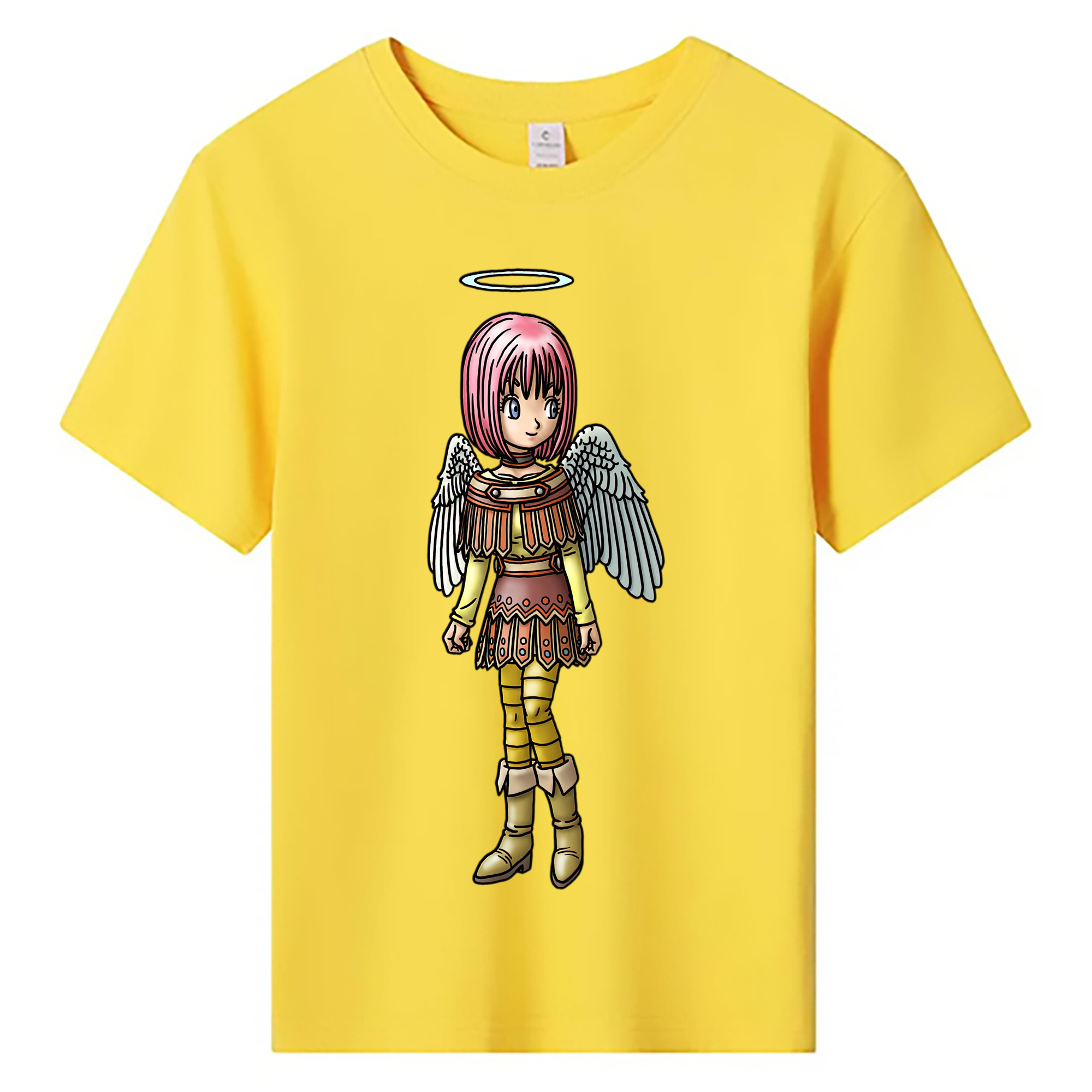 （画像用） ドラゴンクエスト Doragon Kuesuto Dragon Quest 綿100％キッズTシャツ（フロントプリント）