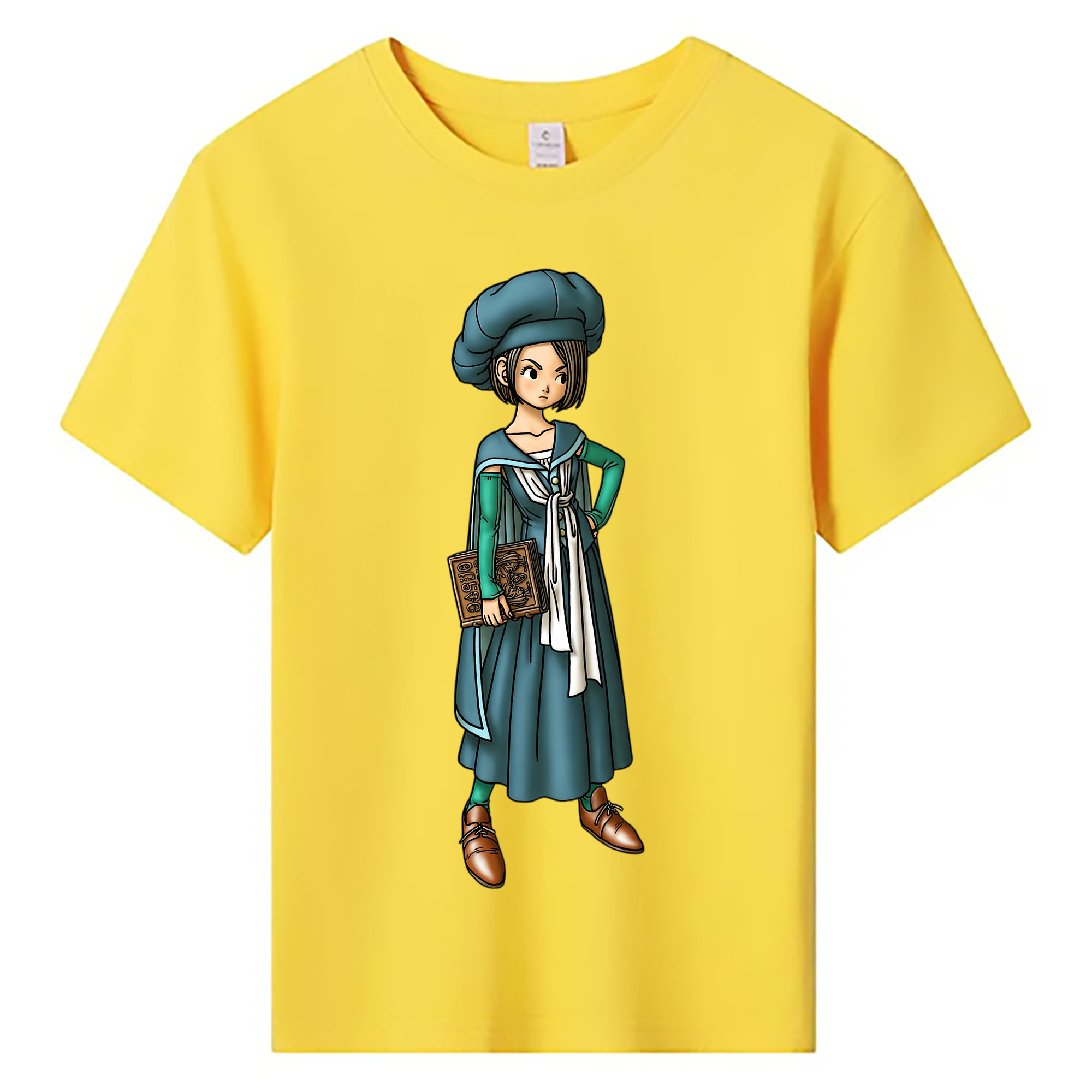 （画像用） ドラゴンクエスト Doragon Kuesuto Dragon Quest 綿100％キッズTシャツ（フロントプリント）