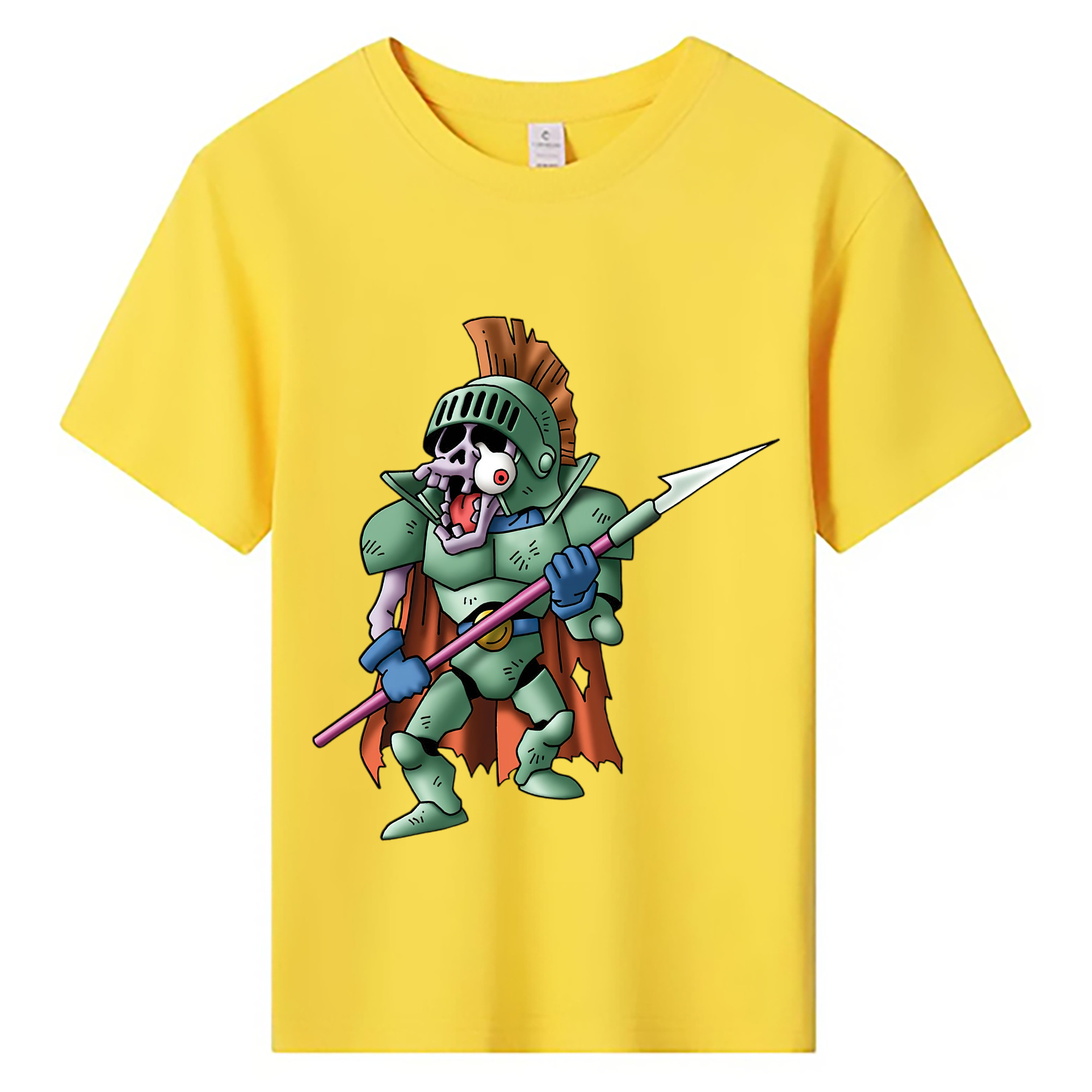 （画像用） ドラゴンクエスト Doragon Kuesuto Dragon Quest 綿100％キッズTシャツ（フロントプリント）
