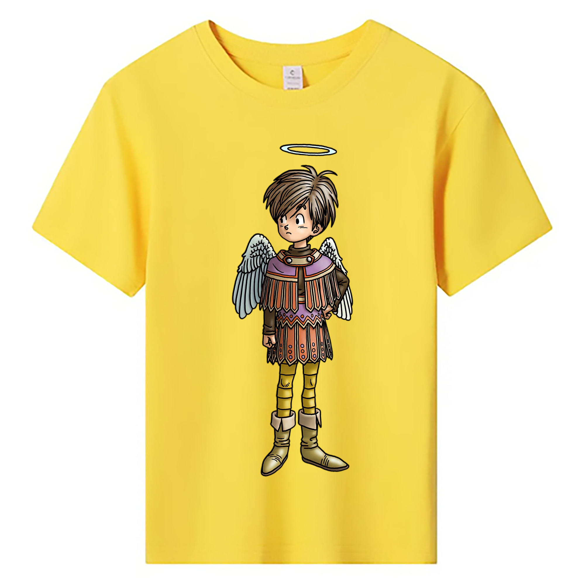 （画像用） ドラゴンクエスト Doragon Kuesuto Dragon Quest 綿100％キッズTシャツ（フロントプリント）
