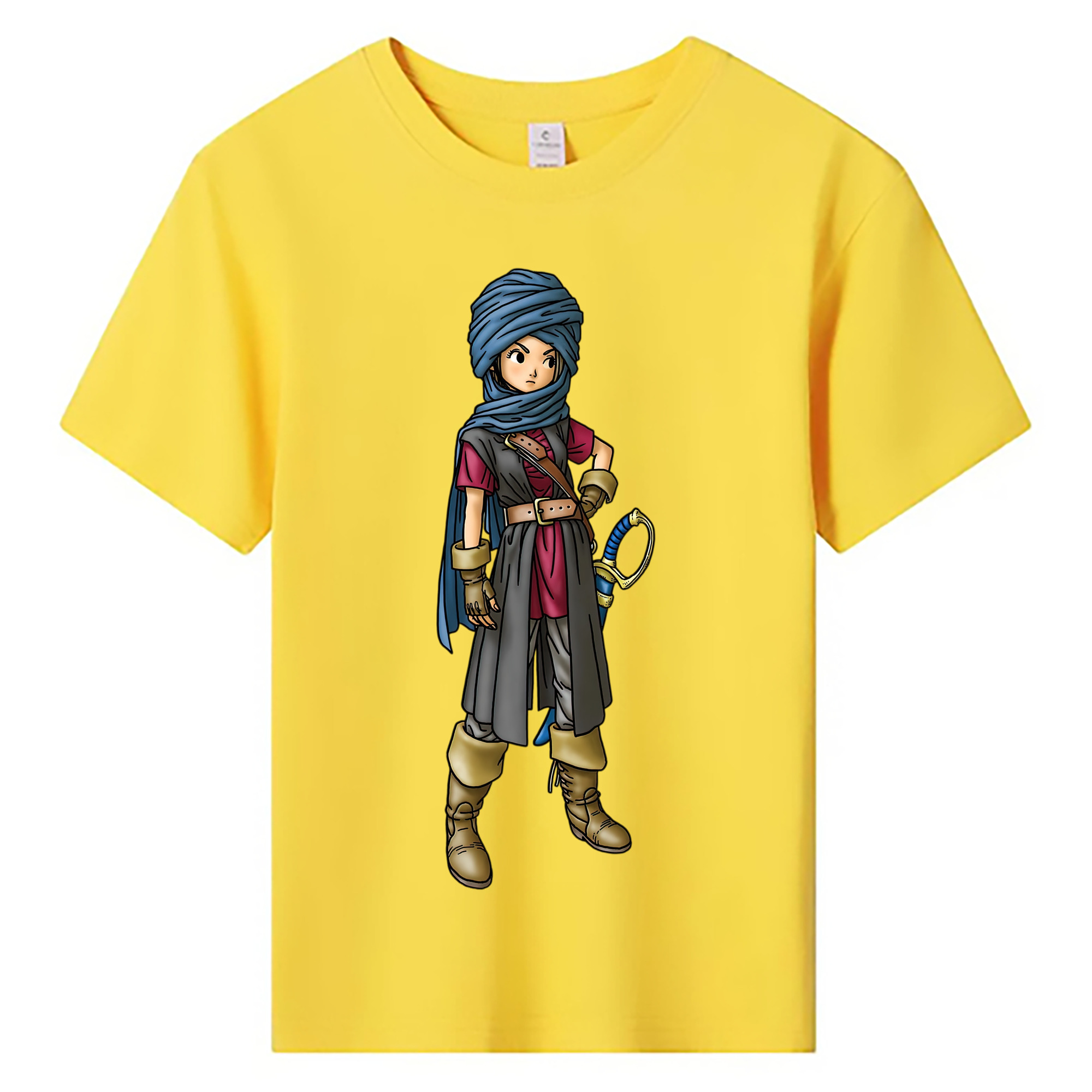 （画像用） ドラゴンクエスト Doragon Kuesuto Dragon Quest 綿100％キッズTシャツ（フロントプリント）